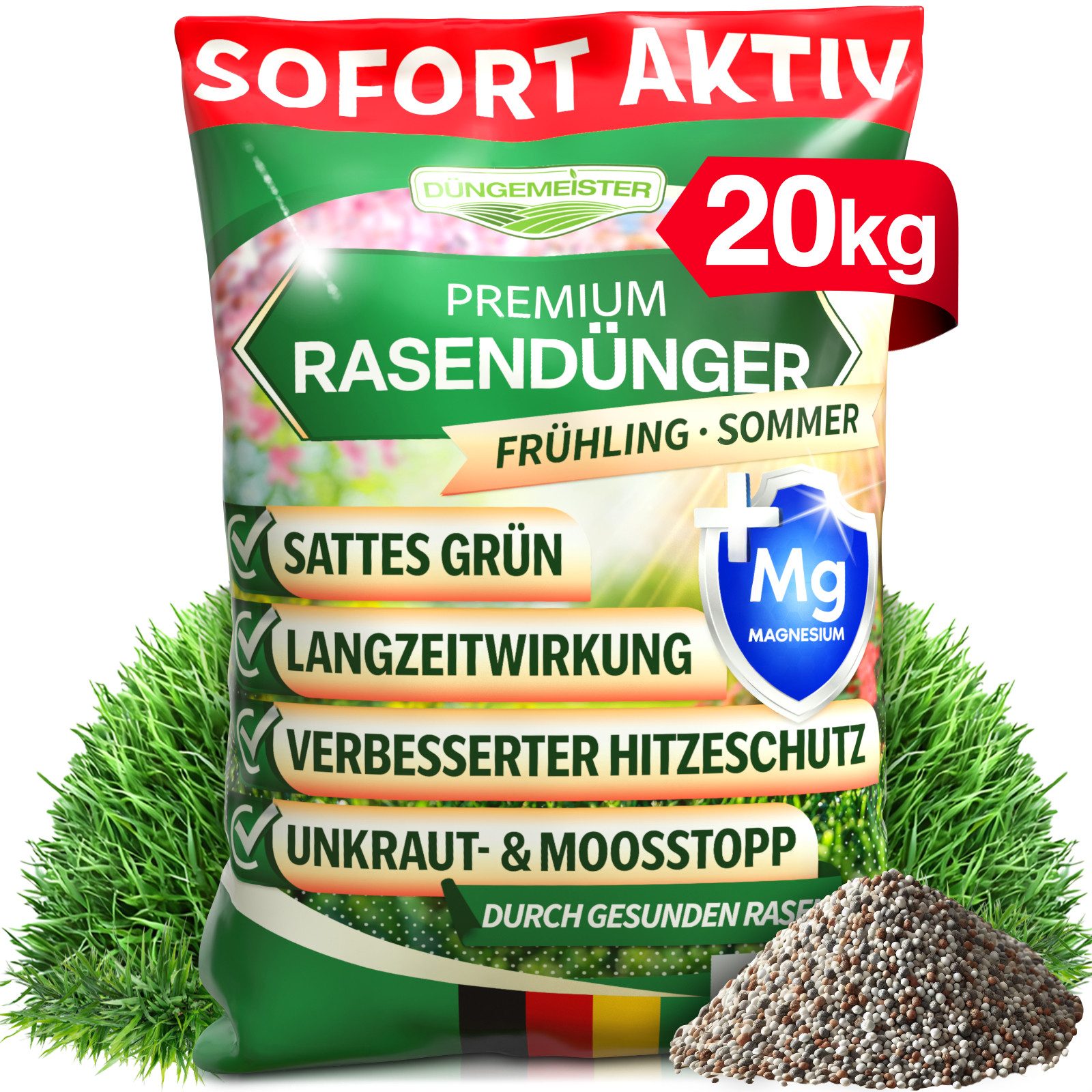 DÜNGEMEISTER Rasen-Langzeitdünger Rasendünger Frühjahr/Sommer für sofort günstig online kaufen