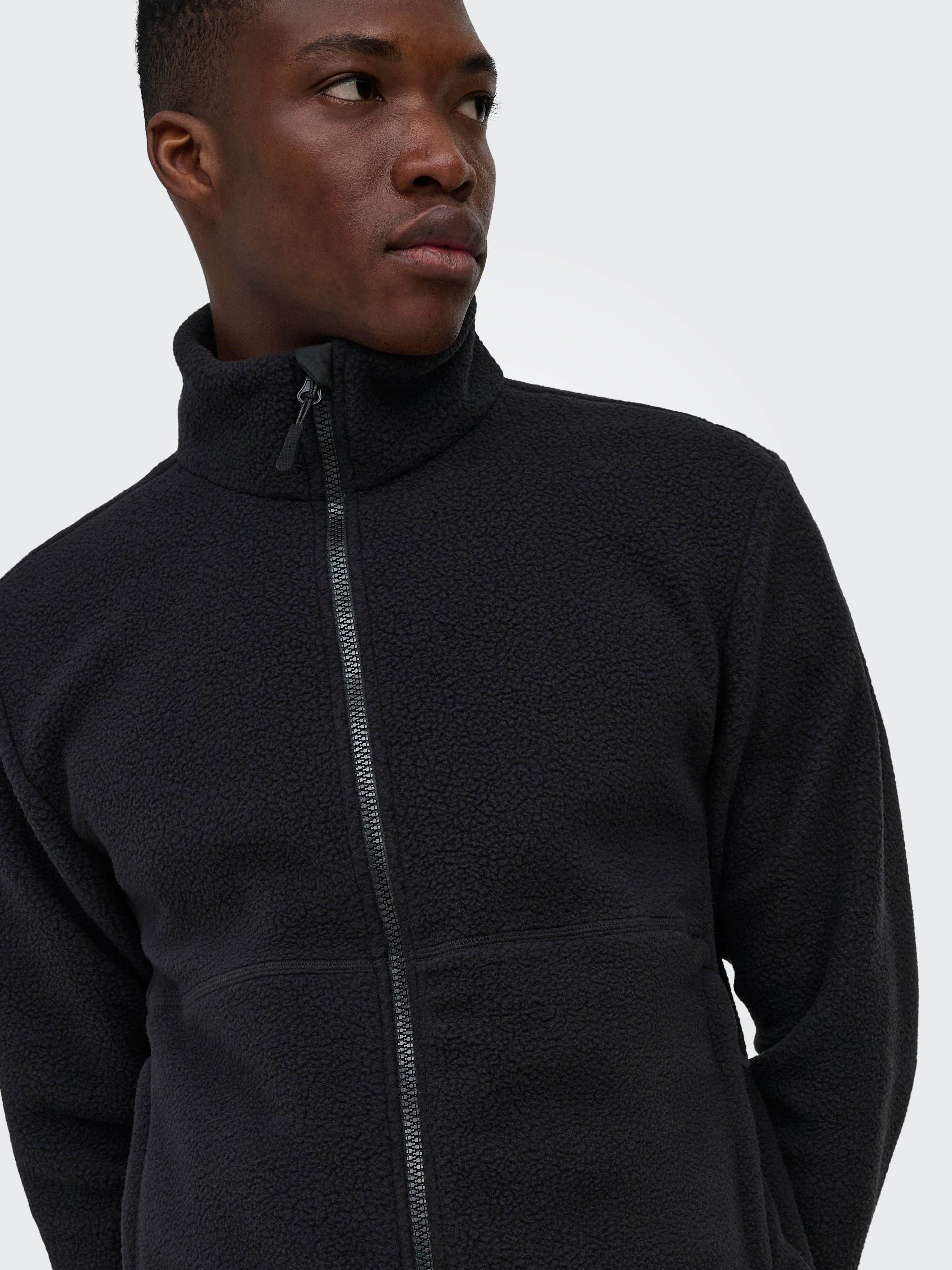 ONLY & SONS Fleecejacke ONSJASON PRTC FLEECE JACKET OTW NOOS Polyester, regular fit