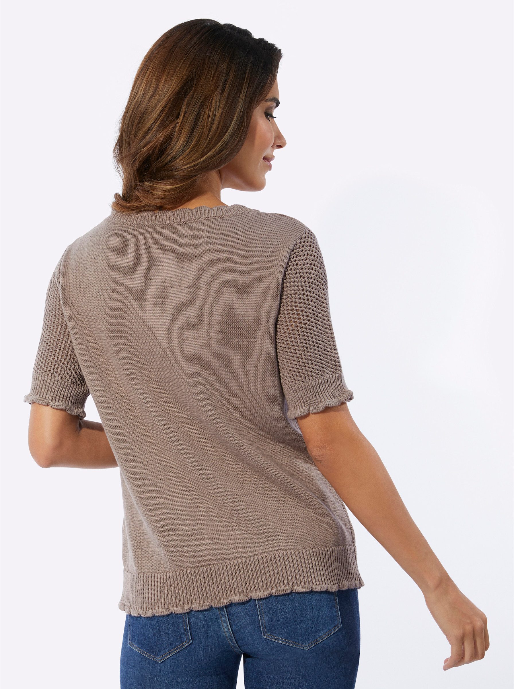 Sieh an! Strickpullover Ajourpullover günstig online kaufen