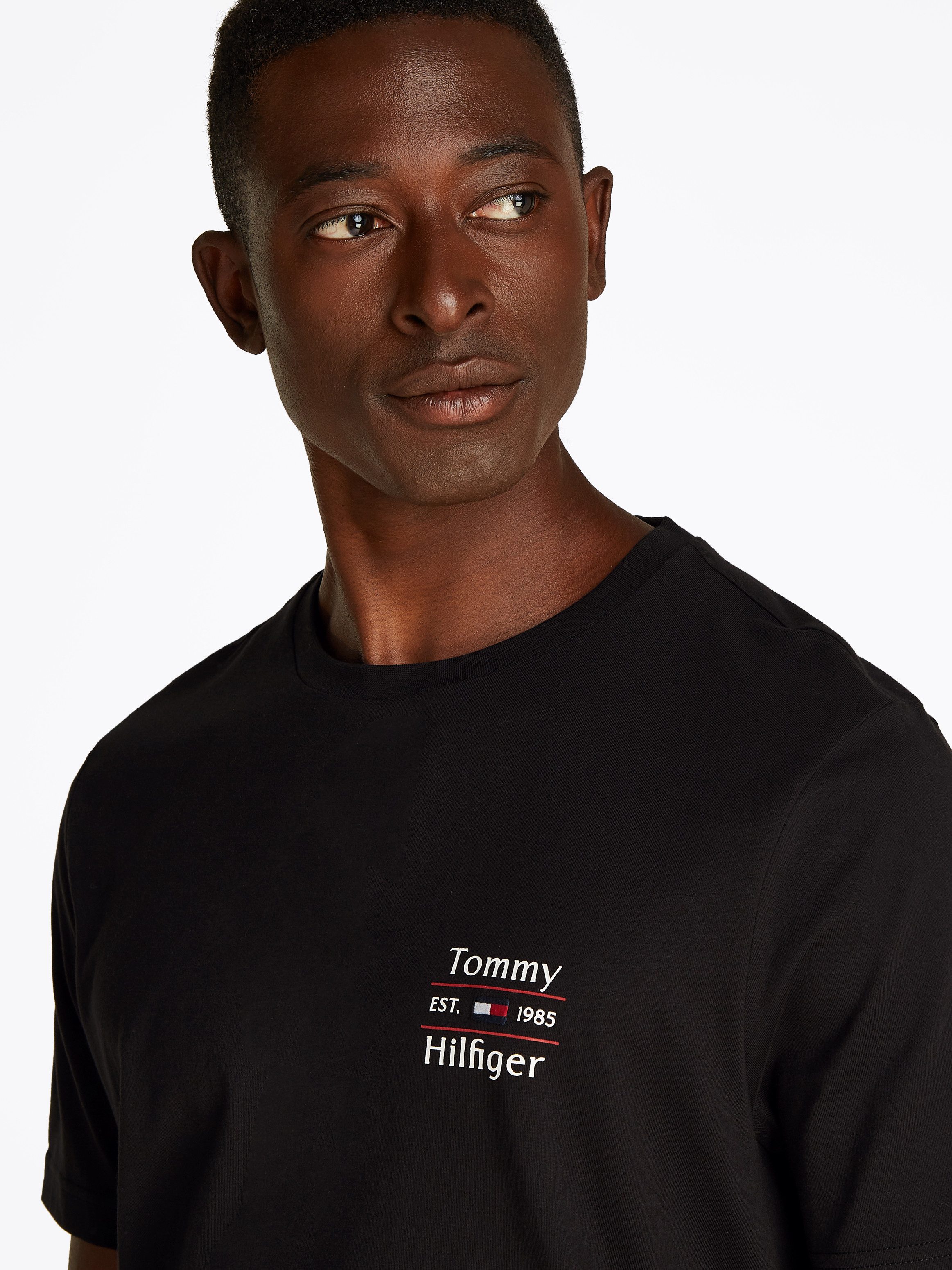 Tommy Hilfiger Rundhalsshirt HILFIGER STACK TEE günstig online kaufen