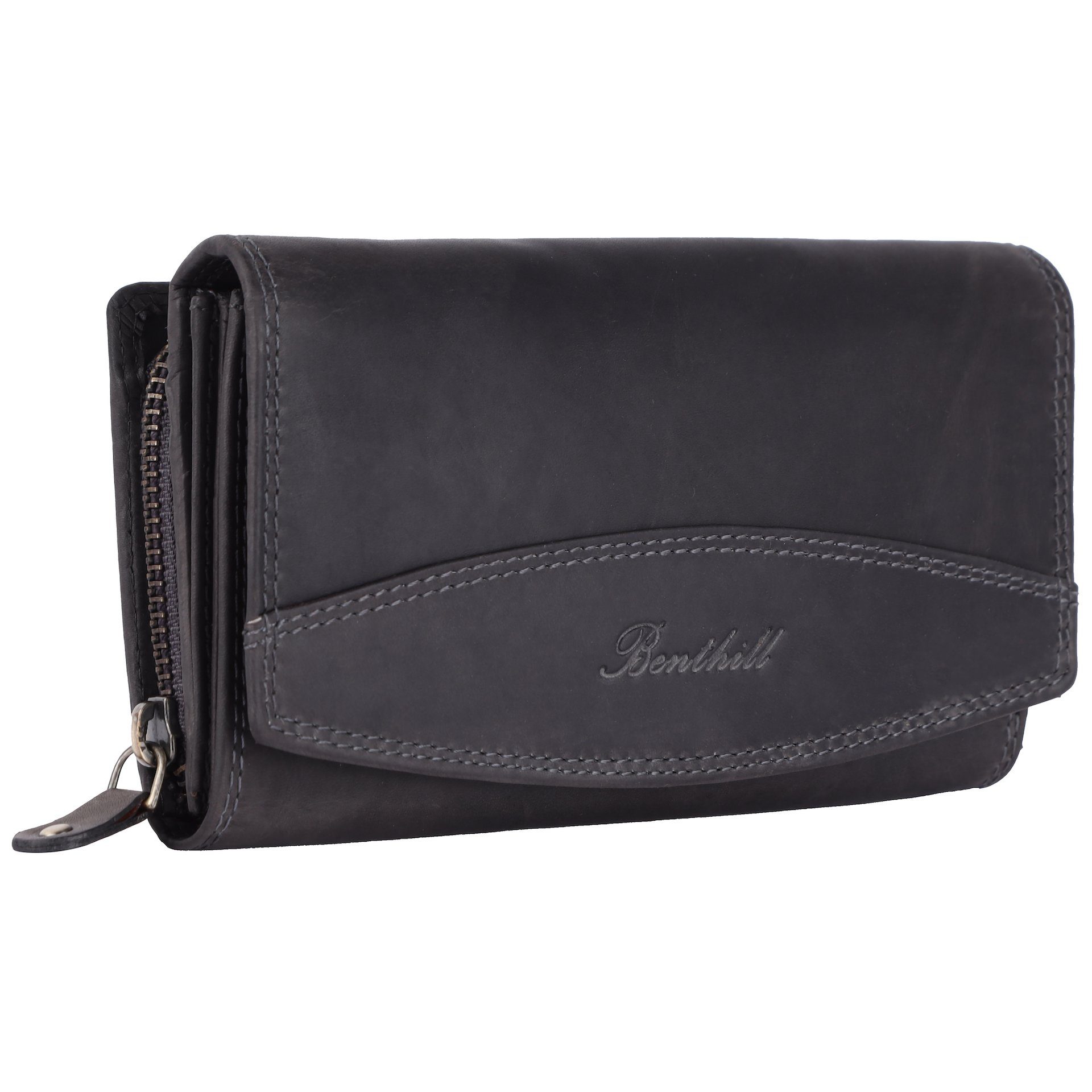 Benthill Geldbörse Damen Echt Leder XXL Großes Portemonnaie RFID Vintage Da günstig online kaufen