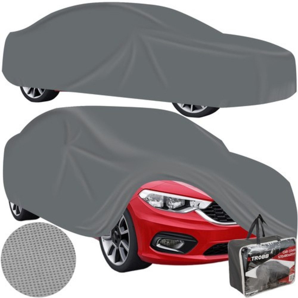 XTROBB Autoplane Abdeckung Auto Schutzplane (Spar-Set, 1-St., Schützt), Aus strapazierfähigem PP-Vliesstoff, langlebig und lackschonend