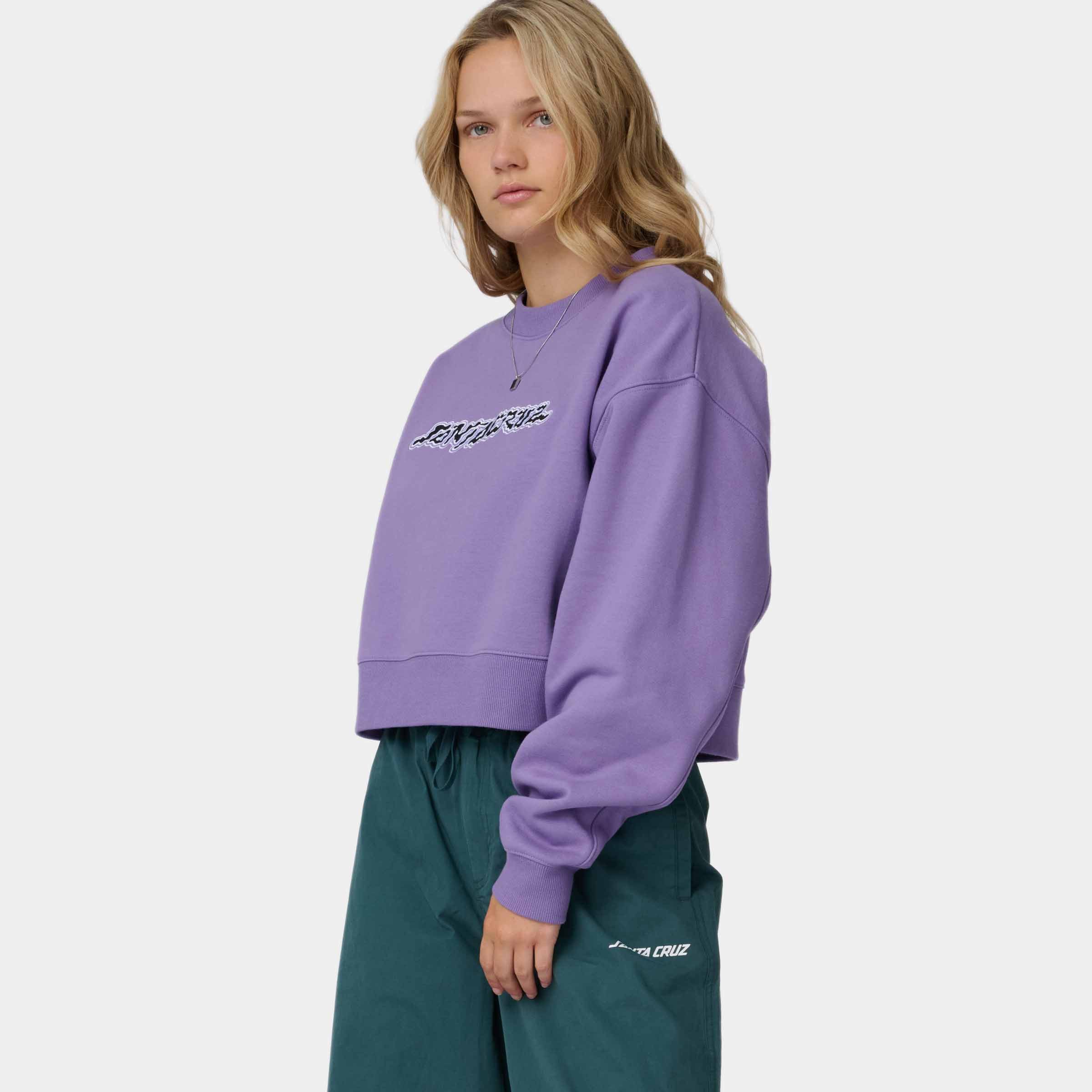 Santa Cruz Sweatshirt KELP STRIP CREW für Erwachsene, sportlicher Stil, mit Komfort und Bewegungsfreiheit