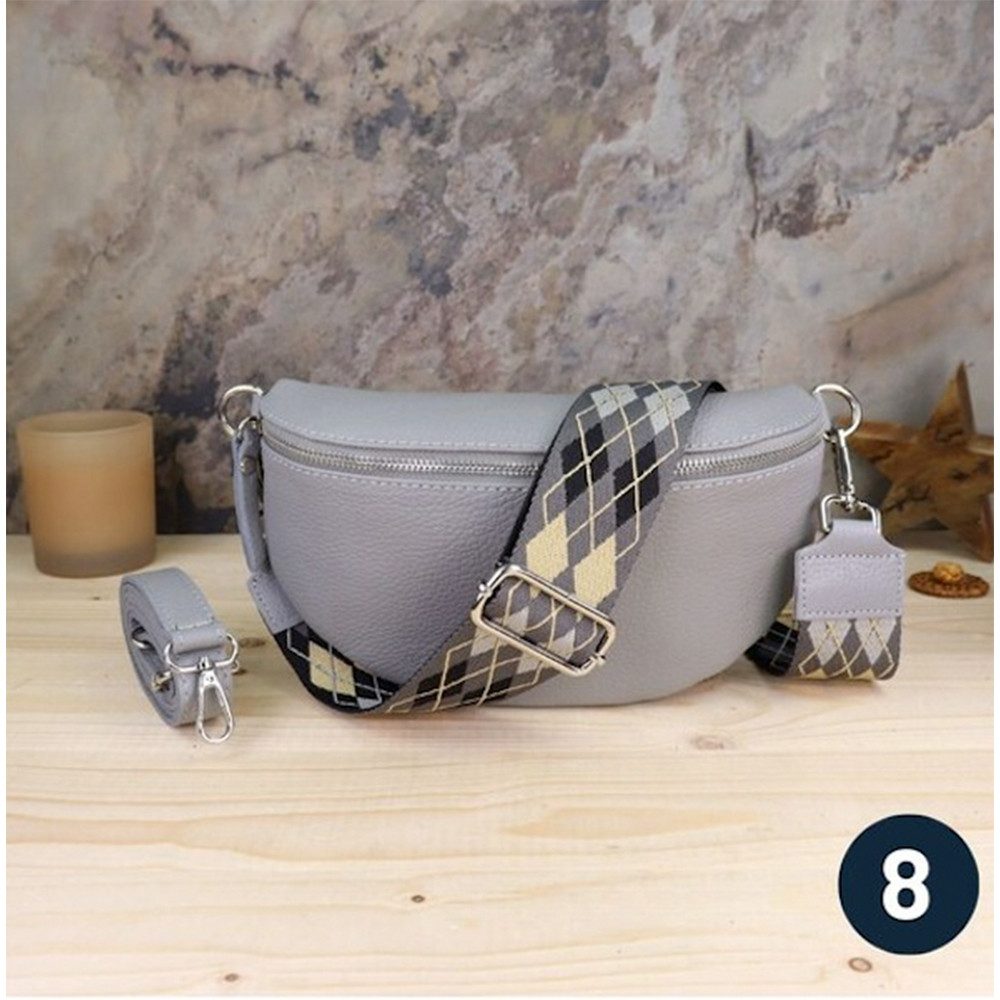 Umhängetasche Bauchtasche Damen Echtleder Umhängetasche Brusttasche Gürteltasche