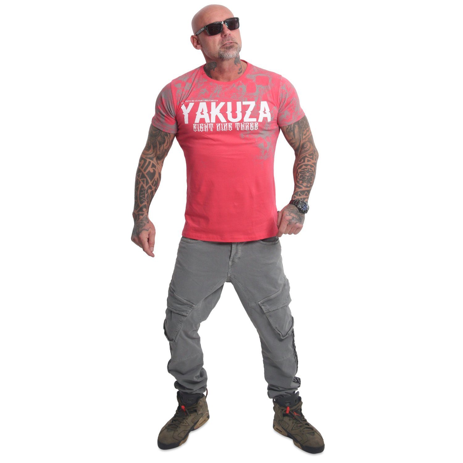 YAKUZA T-Shirt geranium Faded