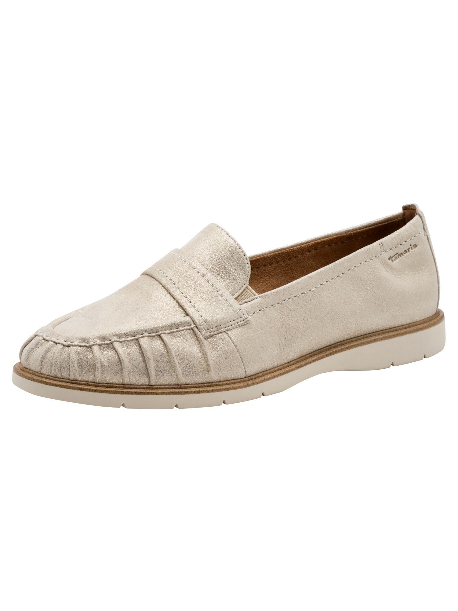 Tamaris TOUCH-IT aus Leder kein Absatz 1-24224-46 Slipper TOUCH-IT