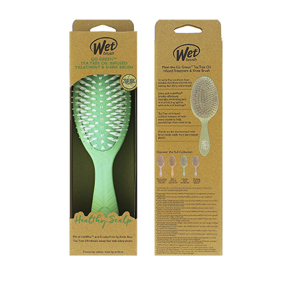 The Wet Brush Haarbürste Perie pentru par Wet Brush Go Green Healthy Scalp Tea Tree Oil Infused