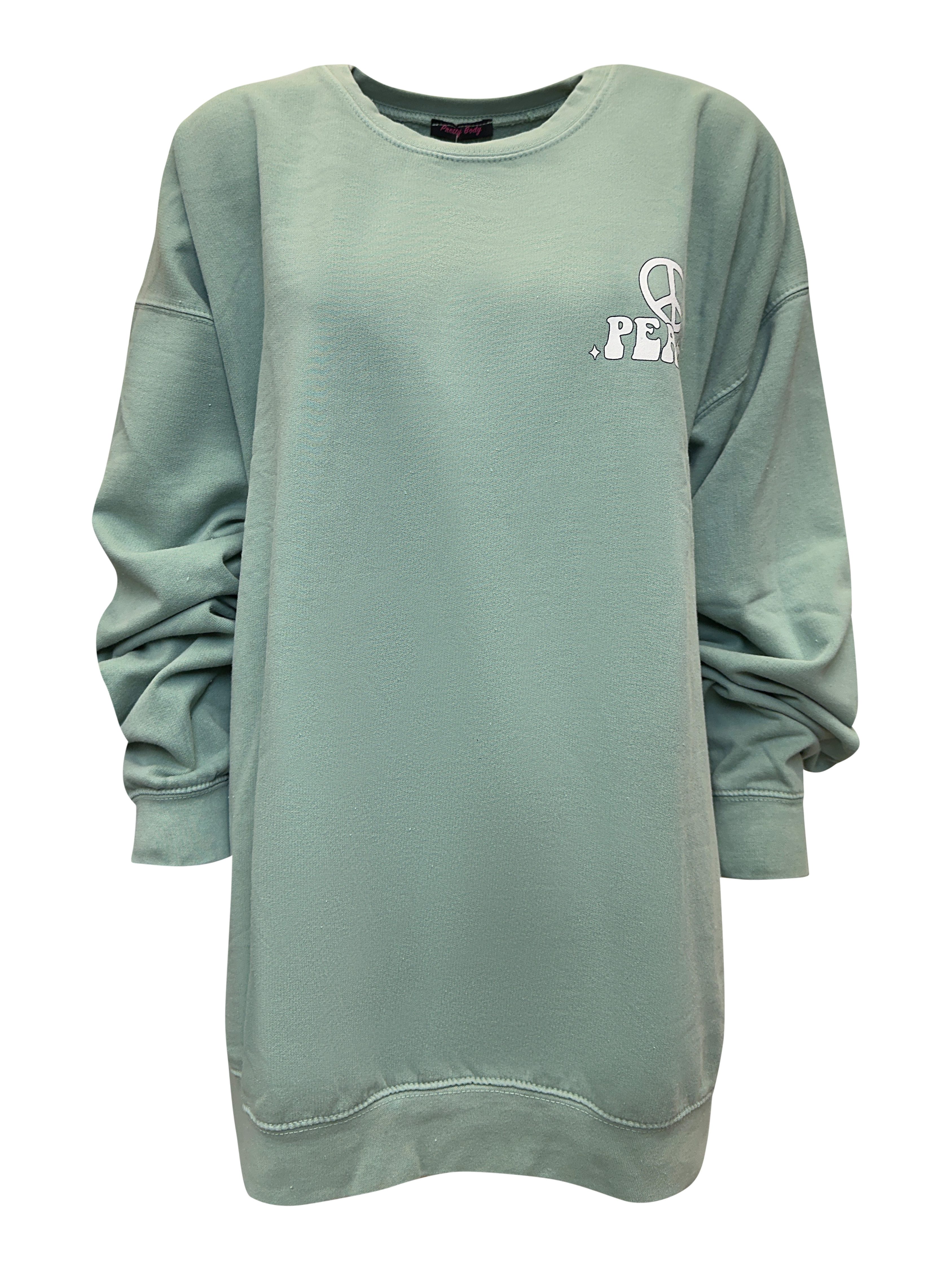 Worldclassca Longsweatshirt Worldclassca Oversized Sweatshirt PEACE günstig online kaufen