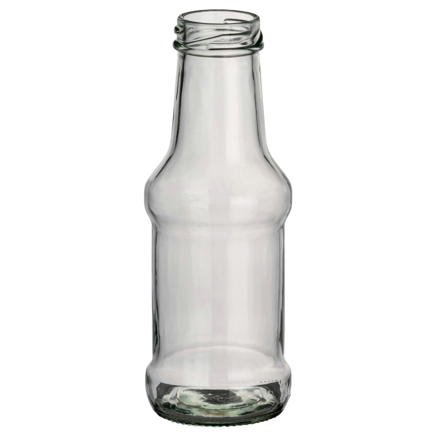Glasflaschen Trinkflasche Barbecue silberfarben ml - mit Flasche, TO38 Stück, gouveo 12 250 Schraub-Deckel Kleine