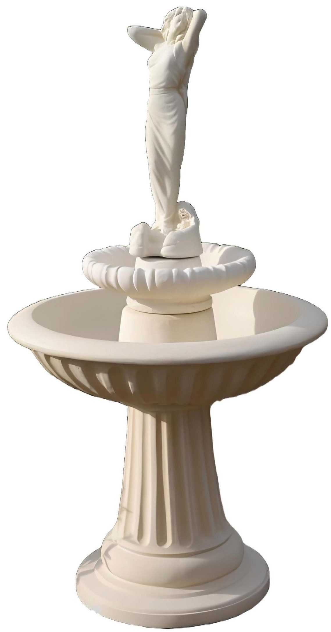 Xlmoebel Zierbrunnen Elegante Springbrunnen Skulptur für Garten und Teich, (Artikel NOEMI ANDREA), Hergestellt in Europa