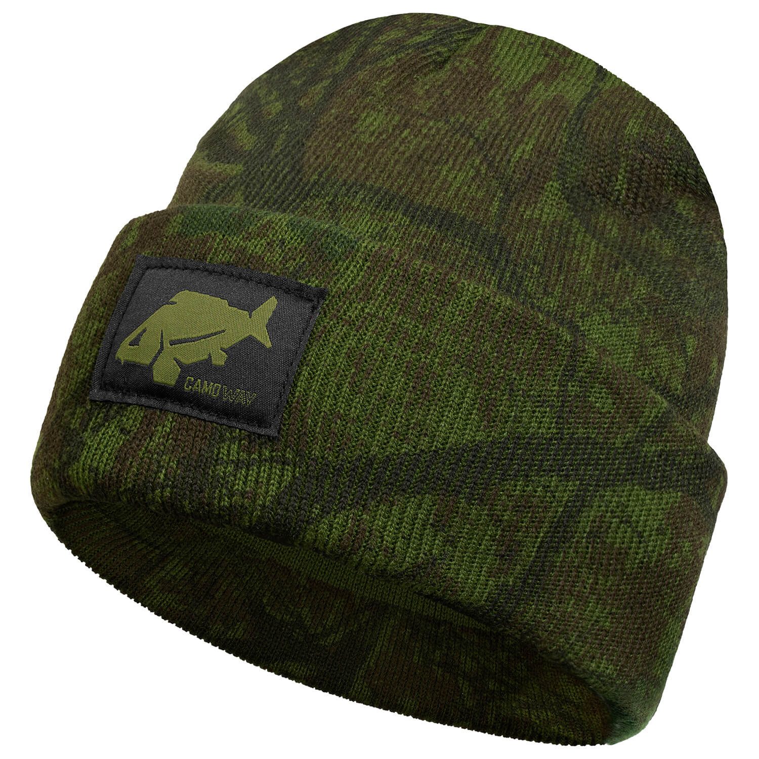 Delphin.sk Beanie Delphin Beanie Strickmütze Outline Grün Camo Herren günstig online kaufen