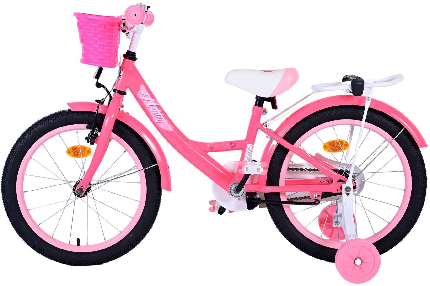 Volare Kinderfahrrad Ashley mit Rücktrittbremse in verschiedenen Größen und Farben, bis 60 kg, 85% zusammengebaut, Luftbereifung, einstellbare Lenkerhöhe pink