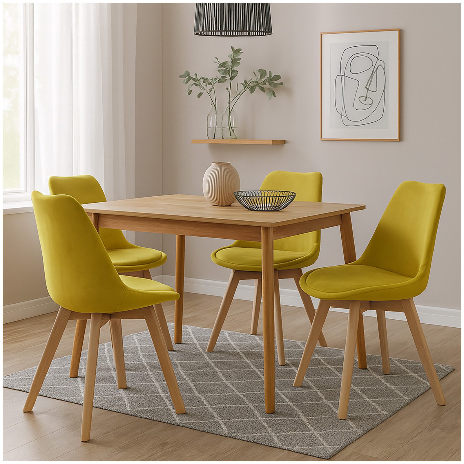 HTI-Living Esszimmerstuhl 4er Set Design Stühle günstig online kaufen