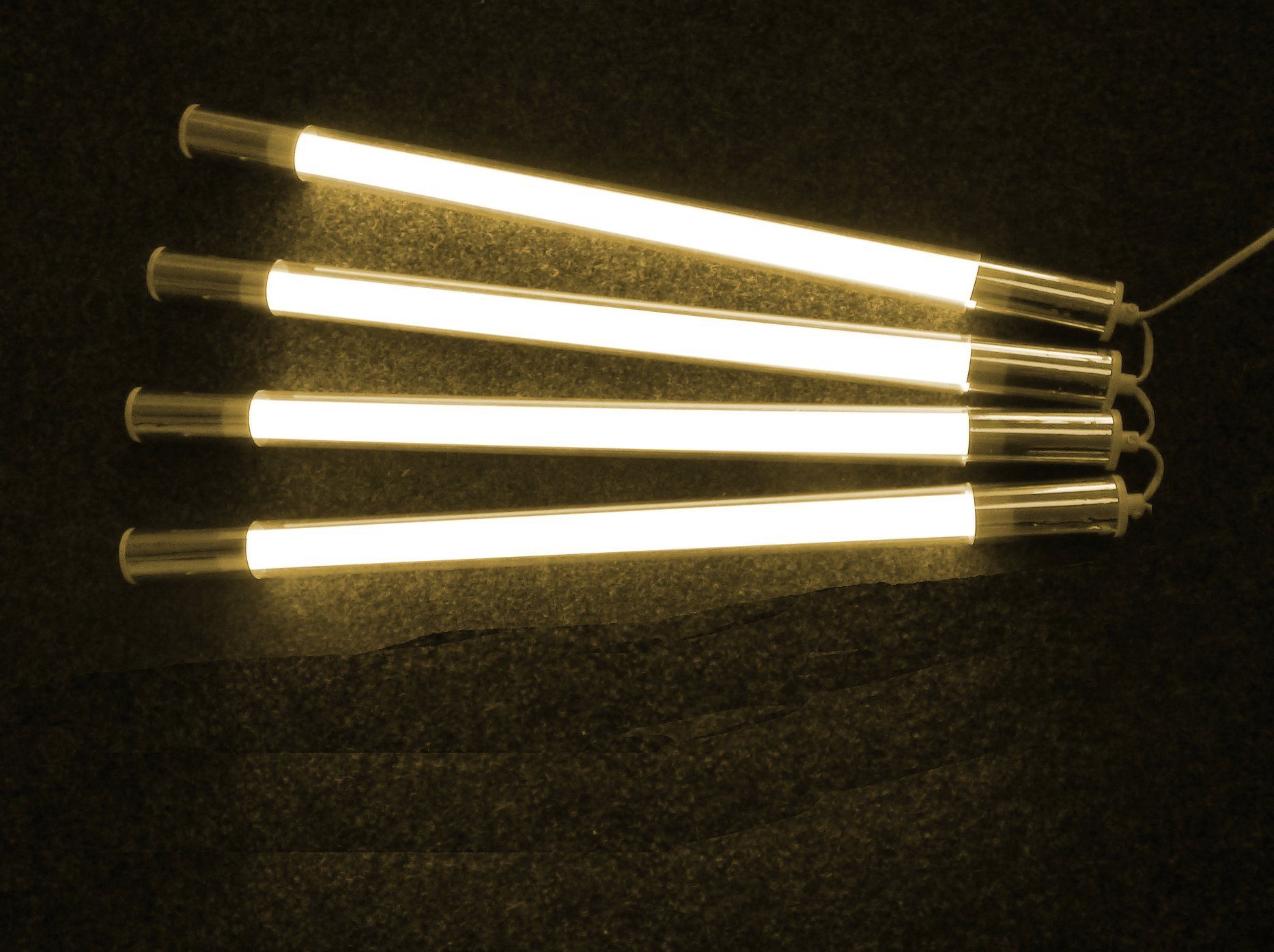 XENON LED Wandleuchte 9259 LED Stab Leuchte QLS 4 x 9 Watt Leuchtstäbe a 65 cm warm weiß, LED Röhre T8, Xenon / Warm Weiß