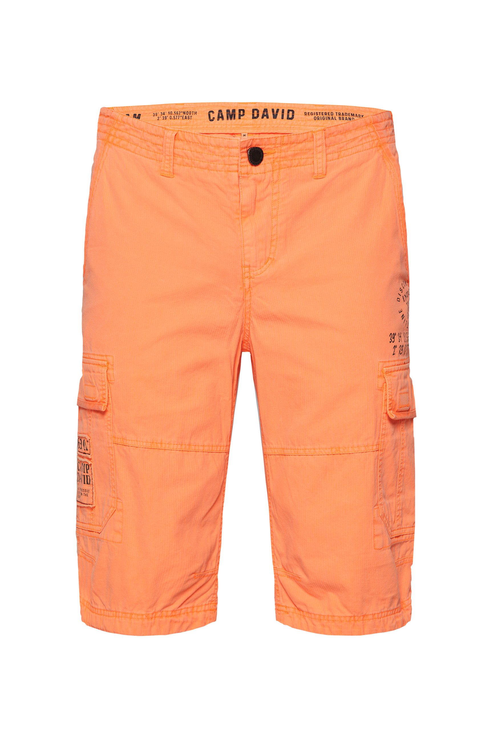 CAMP DAVID Shorts, mit Bindeband am Saum günstig online kaufen