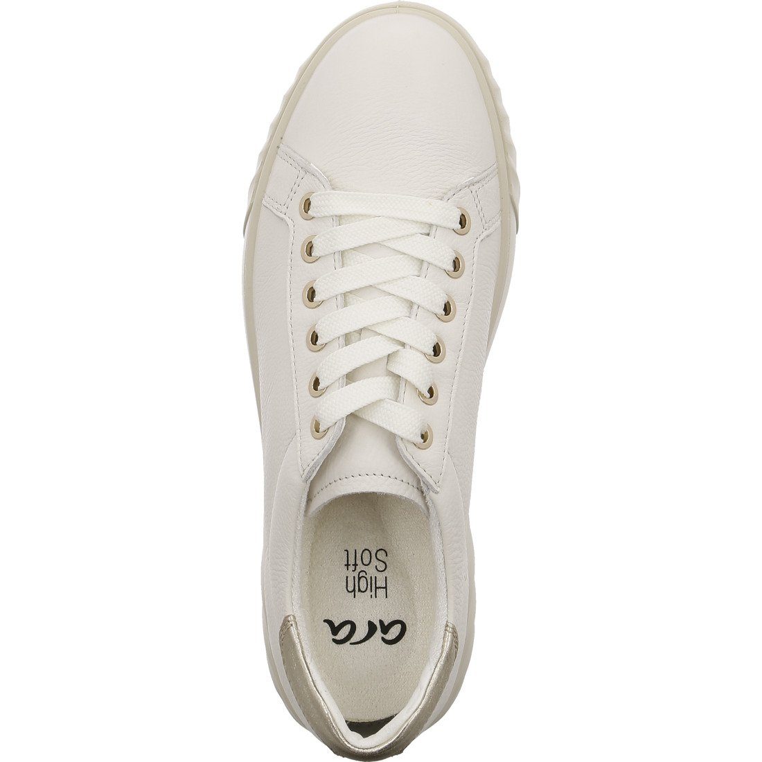 Sneaker 050821 - offwhite Sneaker Damen Ara Monaco Leder Schuhe, Ara
