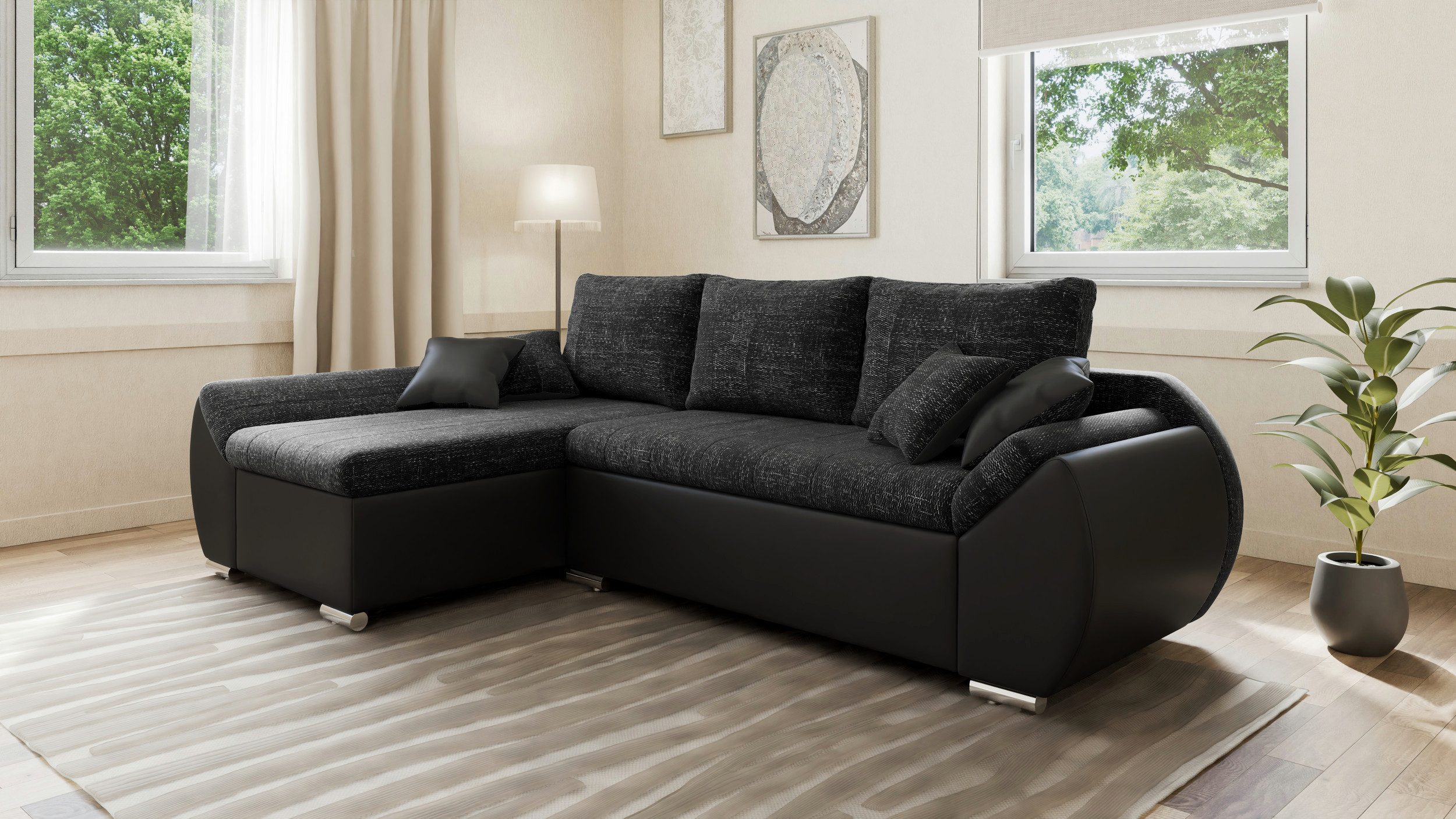 MOEBLO Ecksofa ALEX, L-Form ohne Hocker, günstig online kaufen