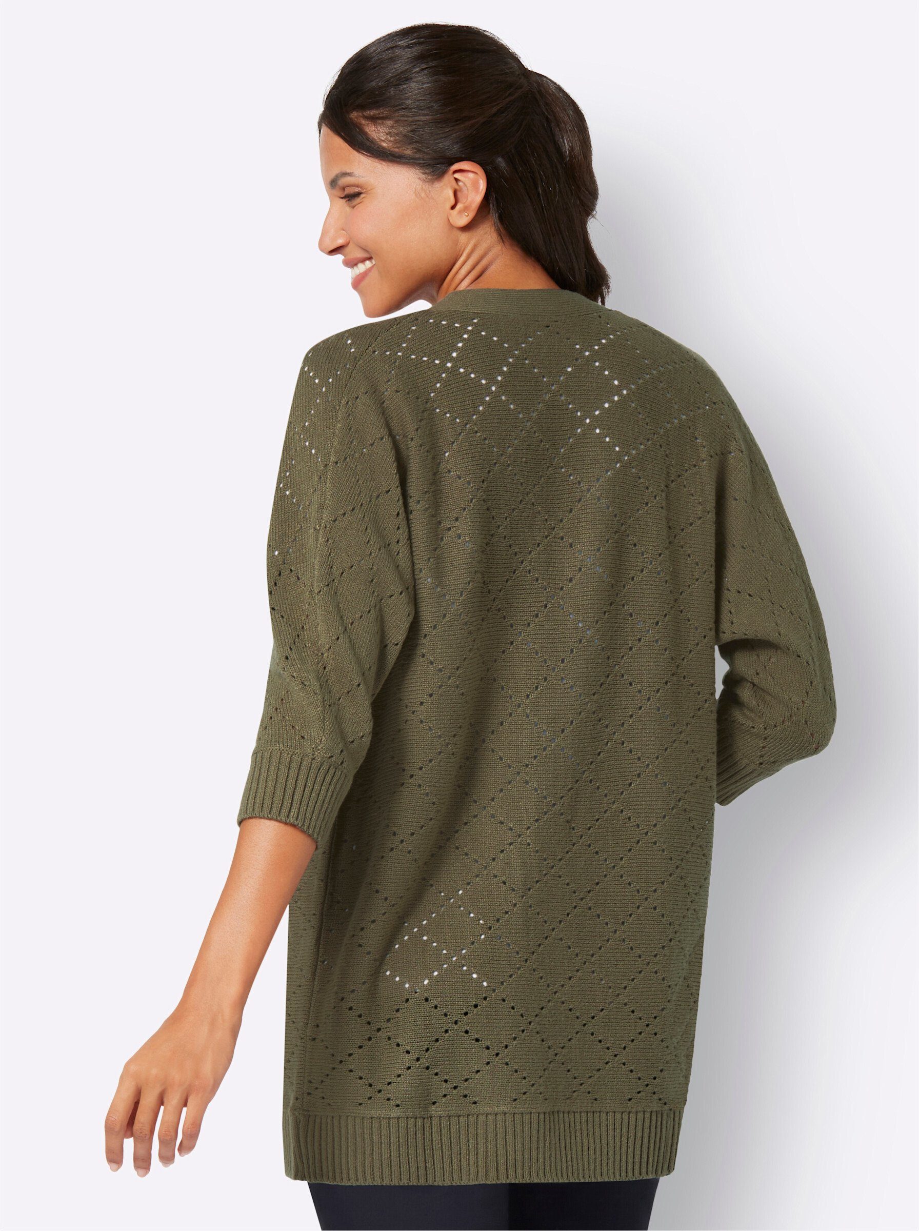 Sieh an! Strickjacke Ajourstrickjacke günstig online kaufen