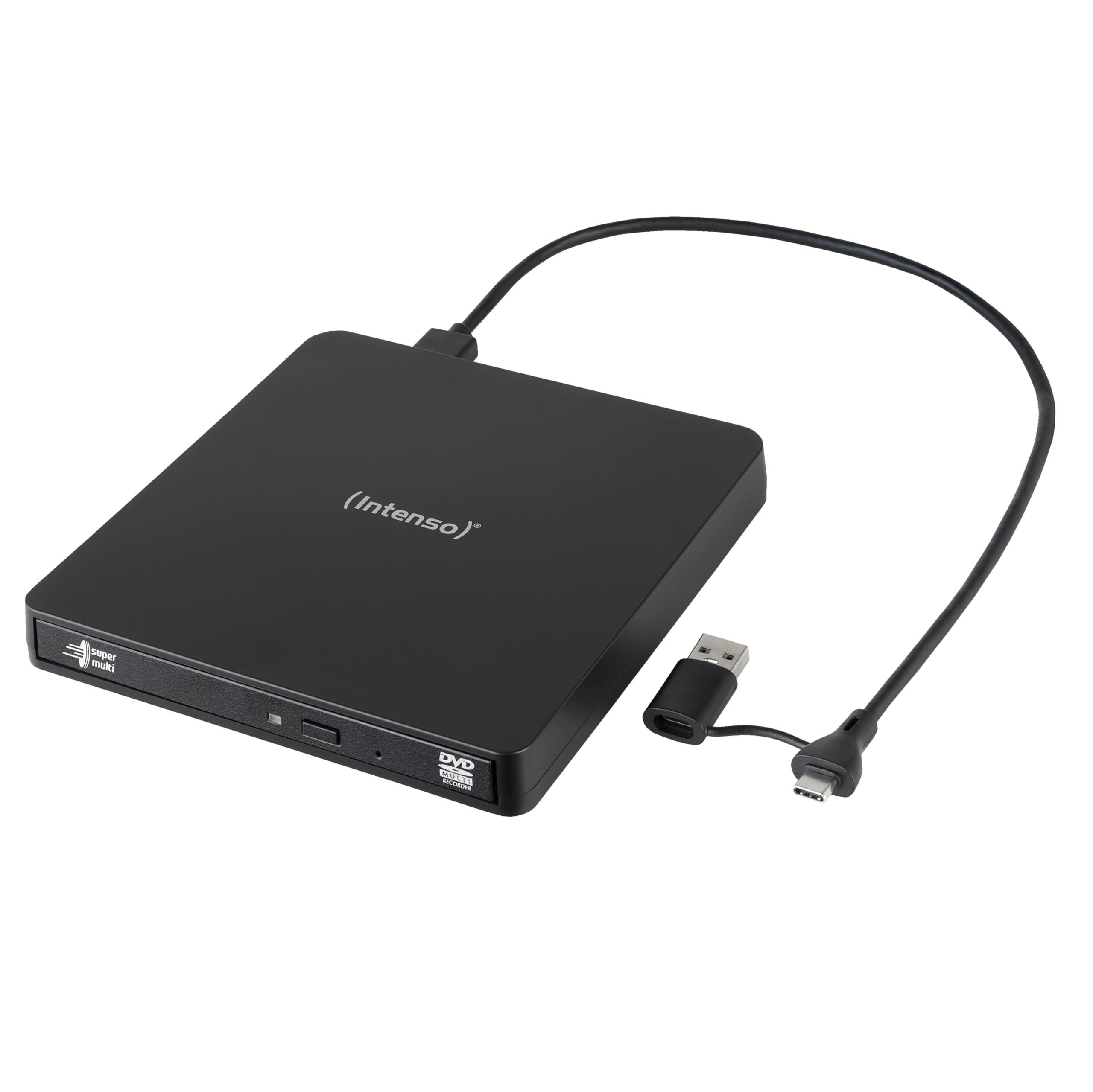 Intenso EOD 400D Slim Disc-Laufwerk (USB 3.2 Gen 1, DVD Super Multi DL, Schwarz)