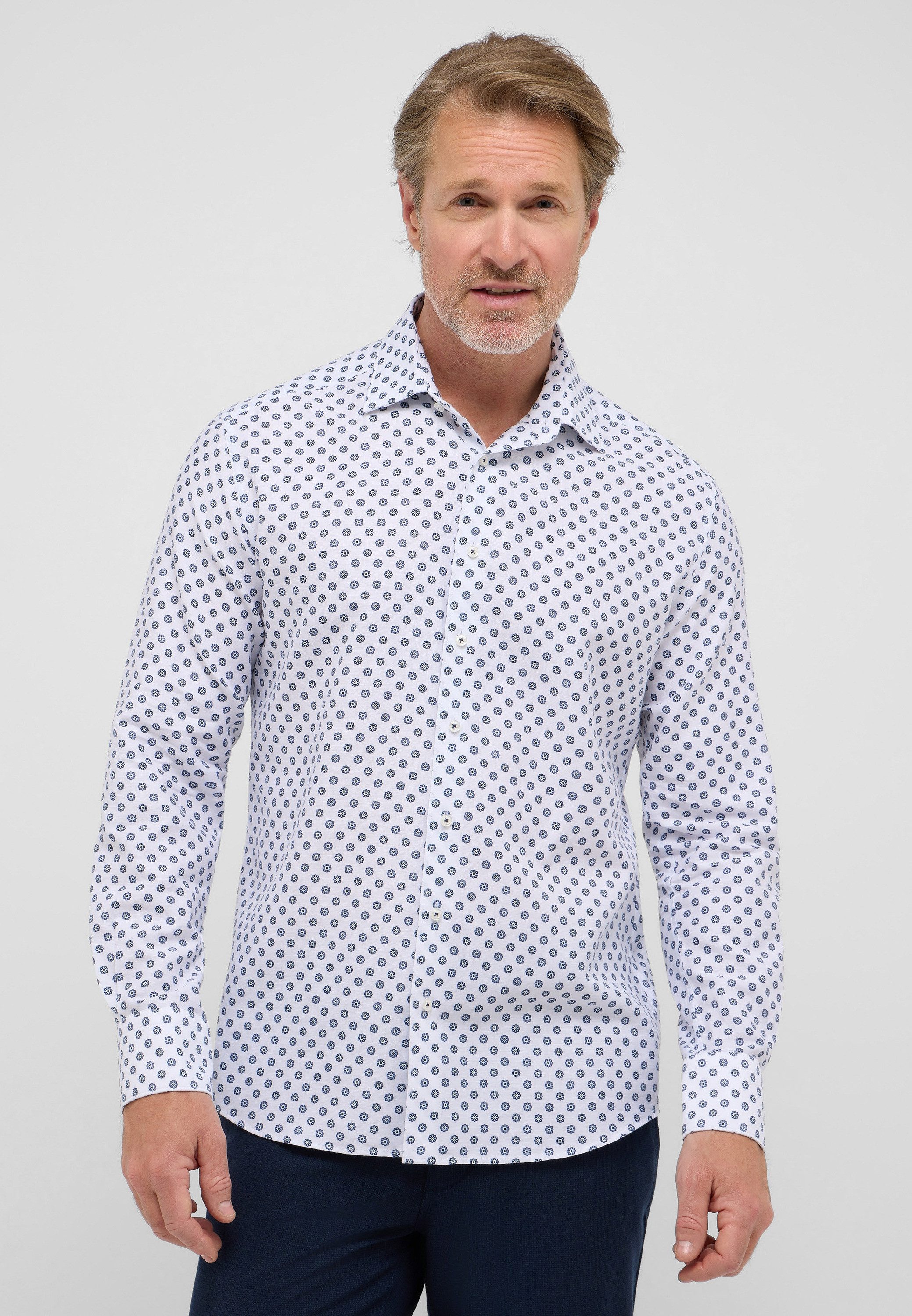 Eterna Langarmhemd MODERN FIT EASY IRON (bügelleicht) günstig online kaufen