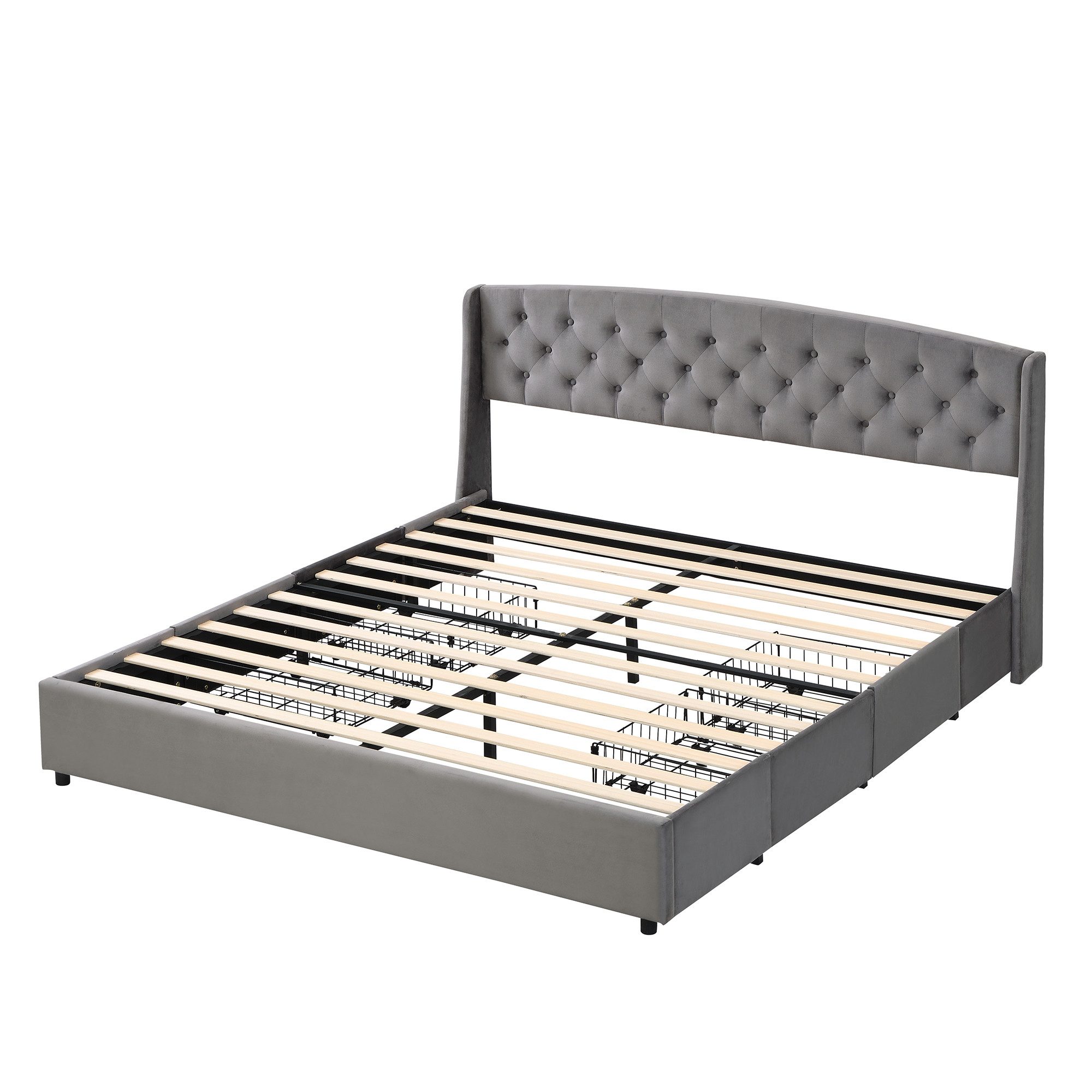 Flieks Polsterbett, Doppelbett Holzbett mit 4 günstig online kaufen