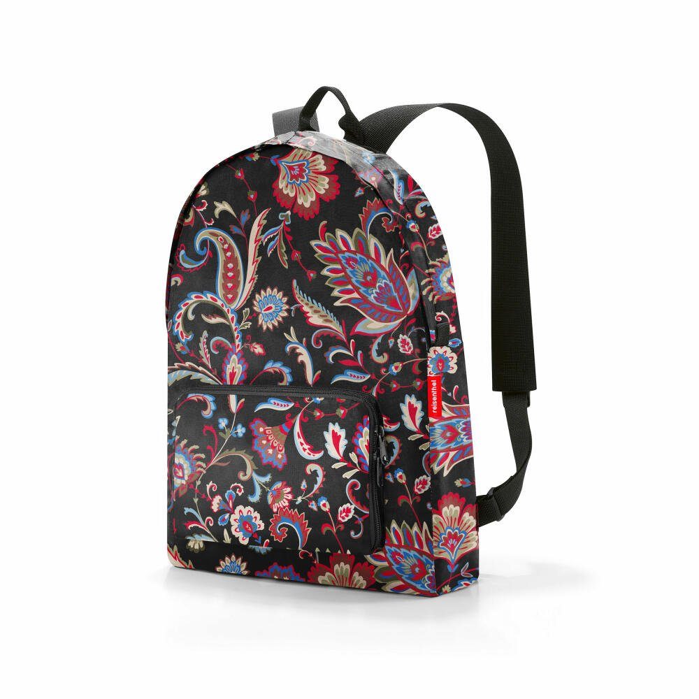 REISENTHEL® Rucksack mini maxi rucksack Paisley Black, zusammenfaltbar