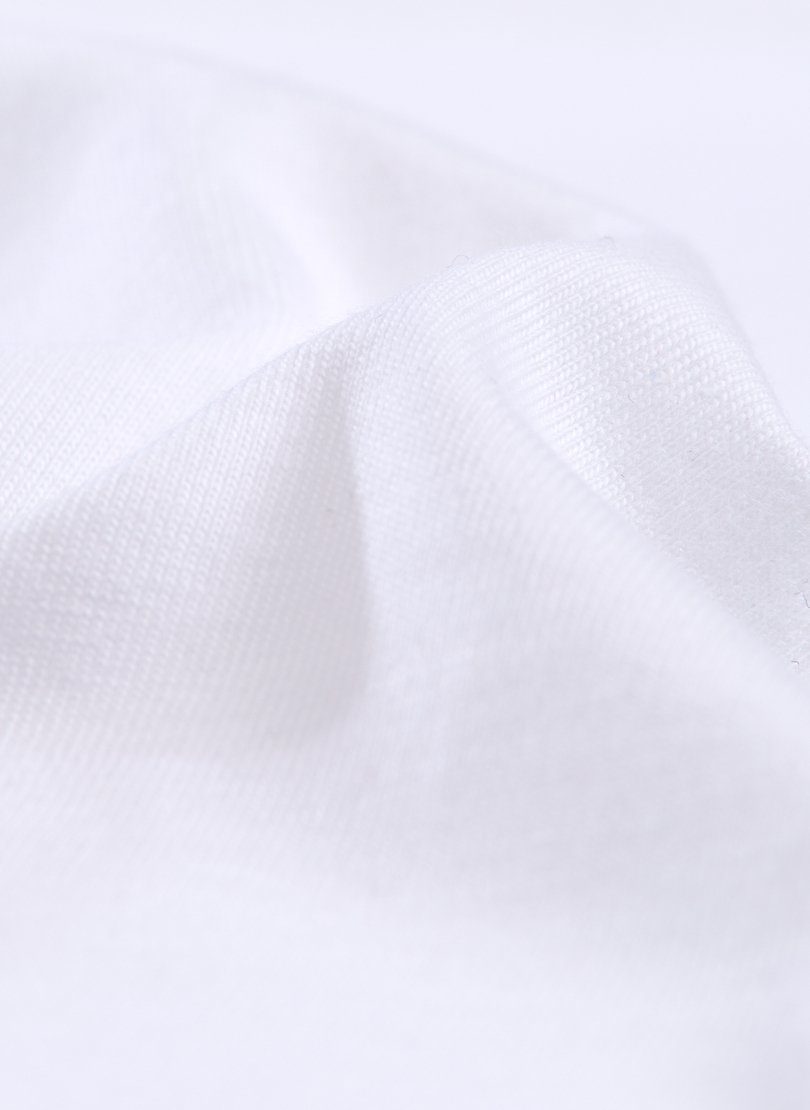 aus Kristallsteinen Poloshirt TRIGEMA weiss Poloshirt Baumwolle mit Trigema
