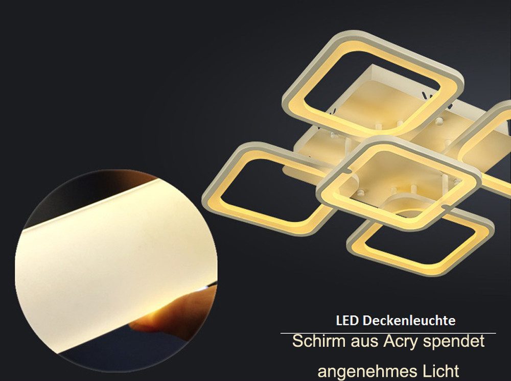 Eurotondisplay LED Deckenleuchte LED Deckenlampe Fernbediening günstig online kaufen