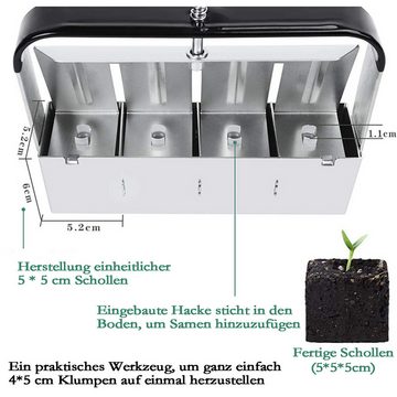 Welikera Pflanzer Boden Blocker, 2-Zoll Boden Blocker Tool Seed Start Pflanzung