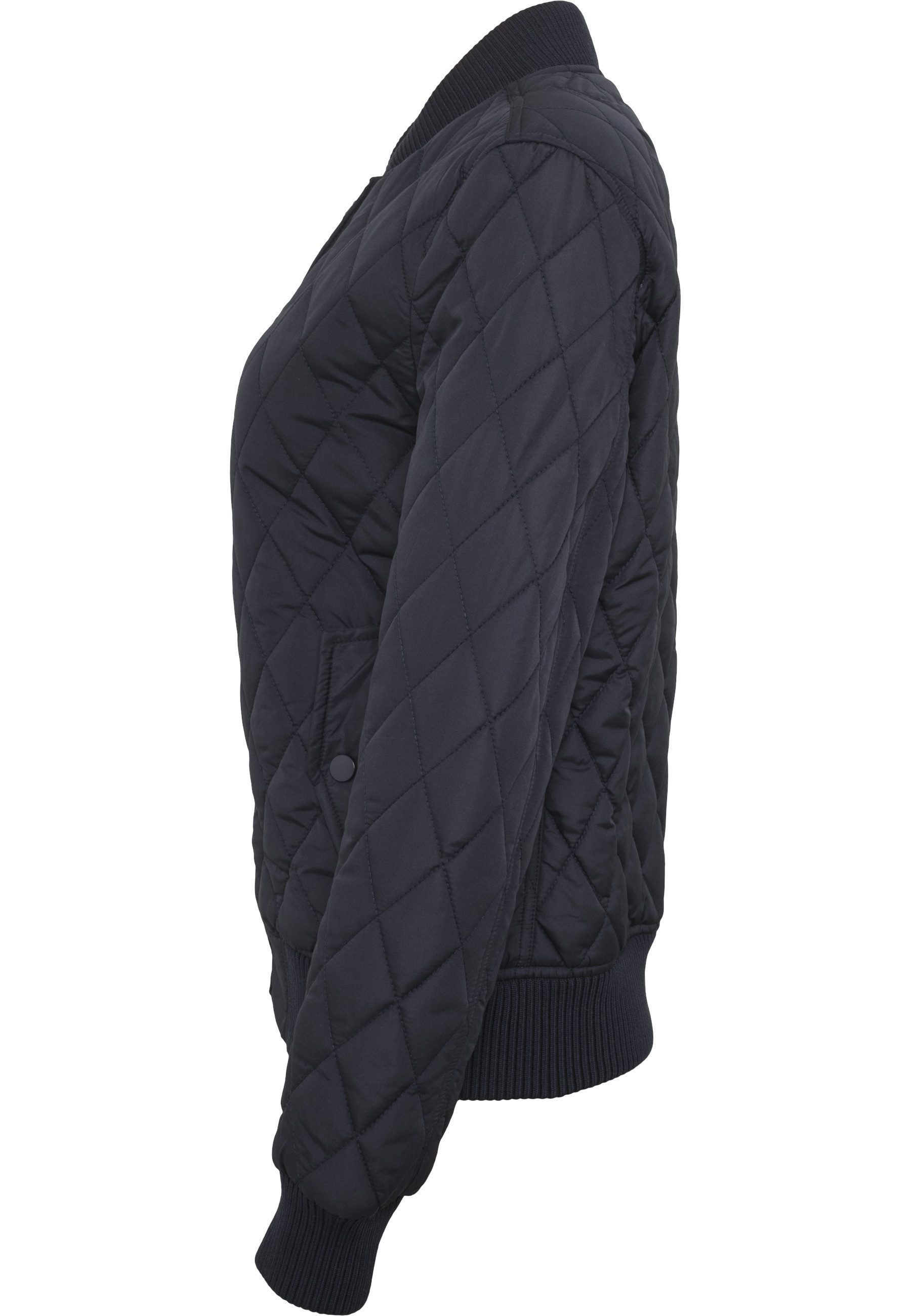 URBAN CLASSICS Allwetterjacke Urban Classics Damen Ladies Diamond Quilt Nylon Jacket (1-St)