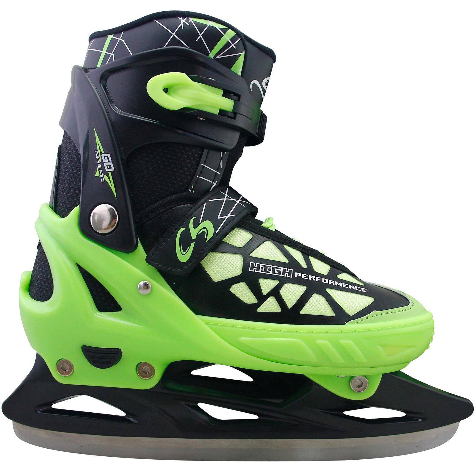 Cox Swain Inlineskates Blake 2in1 verstellbar Inline Skates und Schlittschuhe mit Alu, 2in1: Inliner & Schlittschuhe