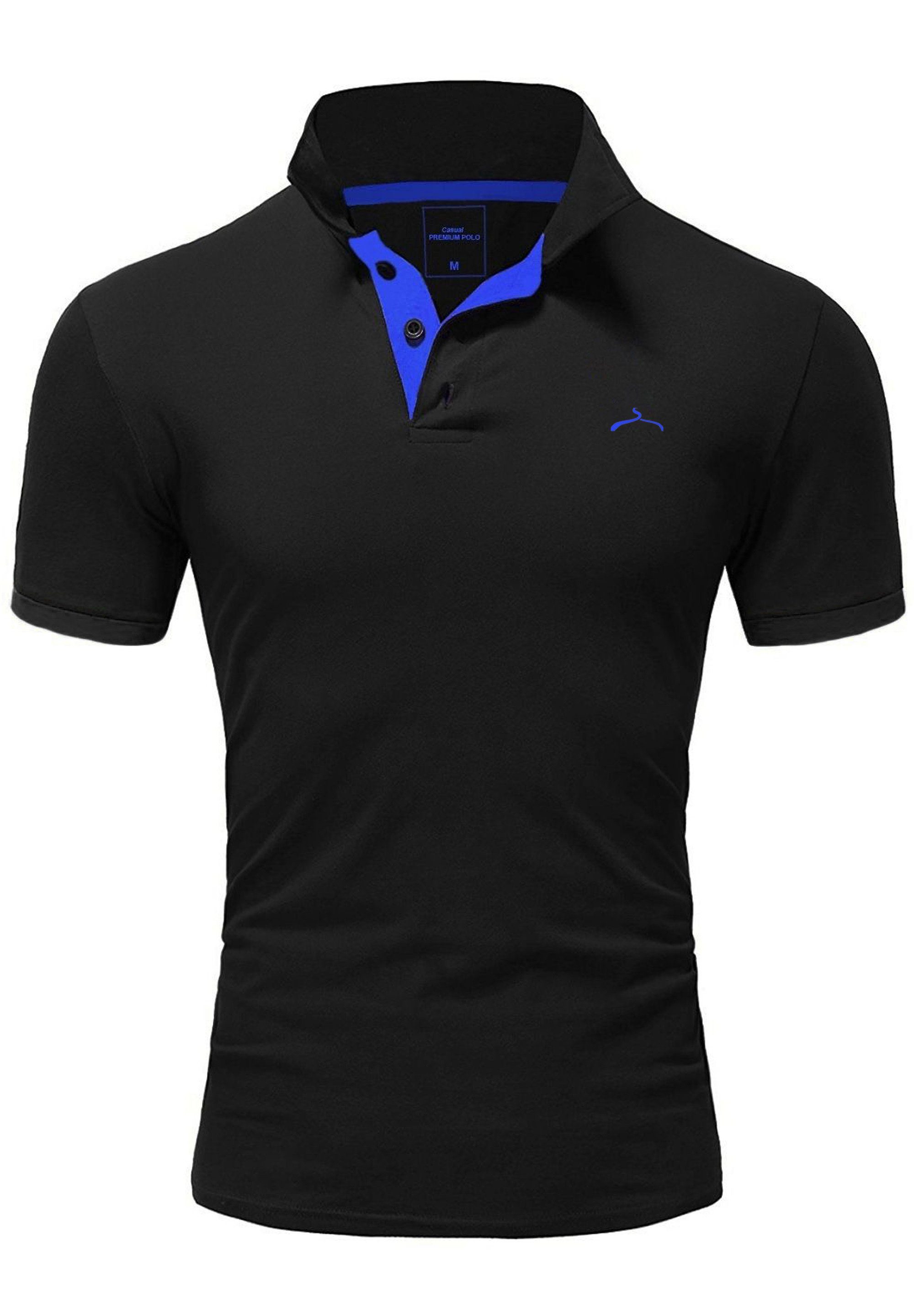 Poloshirt SOULSTAR MPPREMIUM Schwarz-Blau