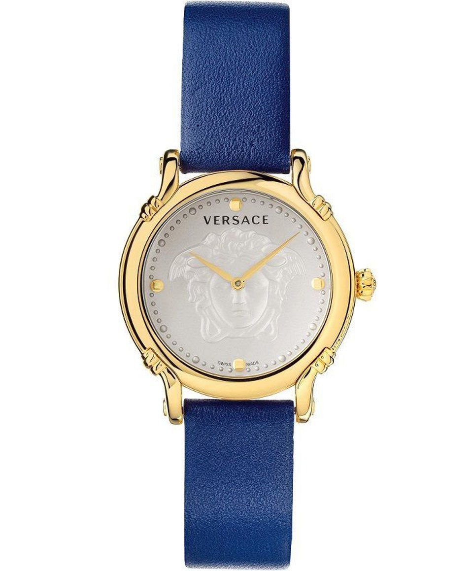 Versace Schweizer Uhr Damen Uhr SAFETY PIN VEPN00420, Zifferblatt: mit Medusakopf strukturiert