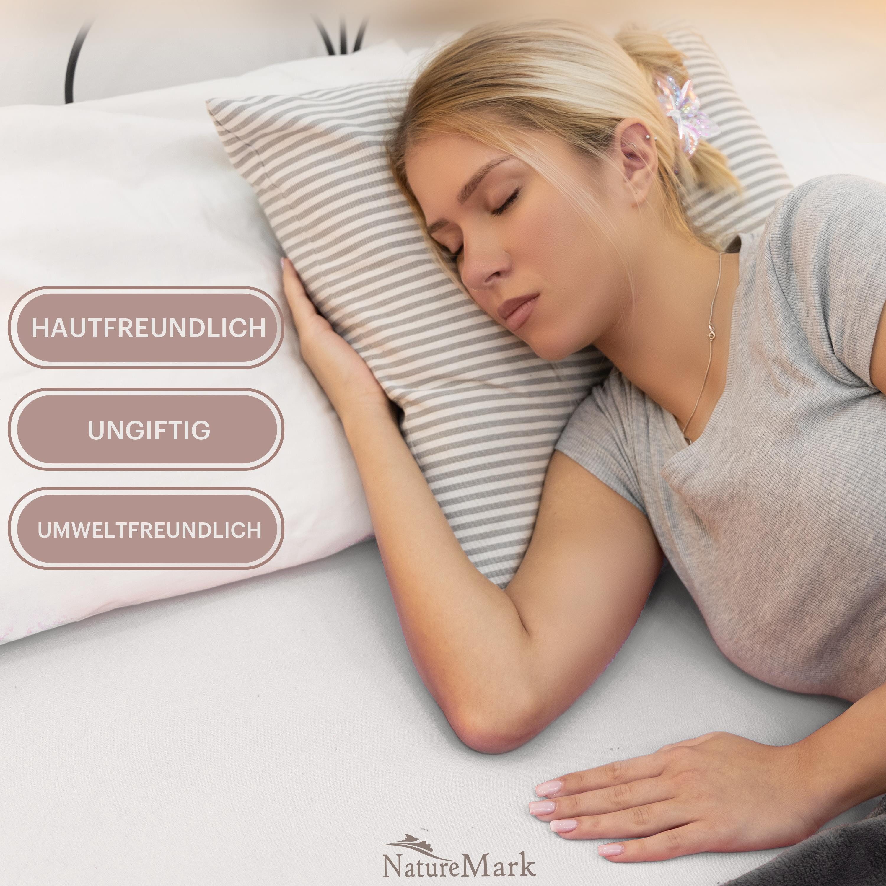 NatureMark Spannbettlaken JERSEY Spannbettlaken Spannbetttuch, Baumwolle, G günstig online kaufen