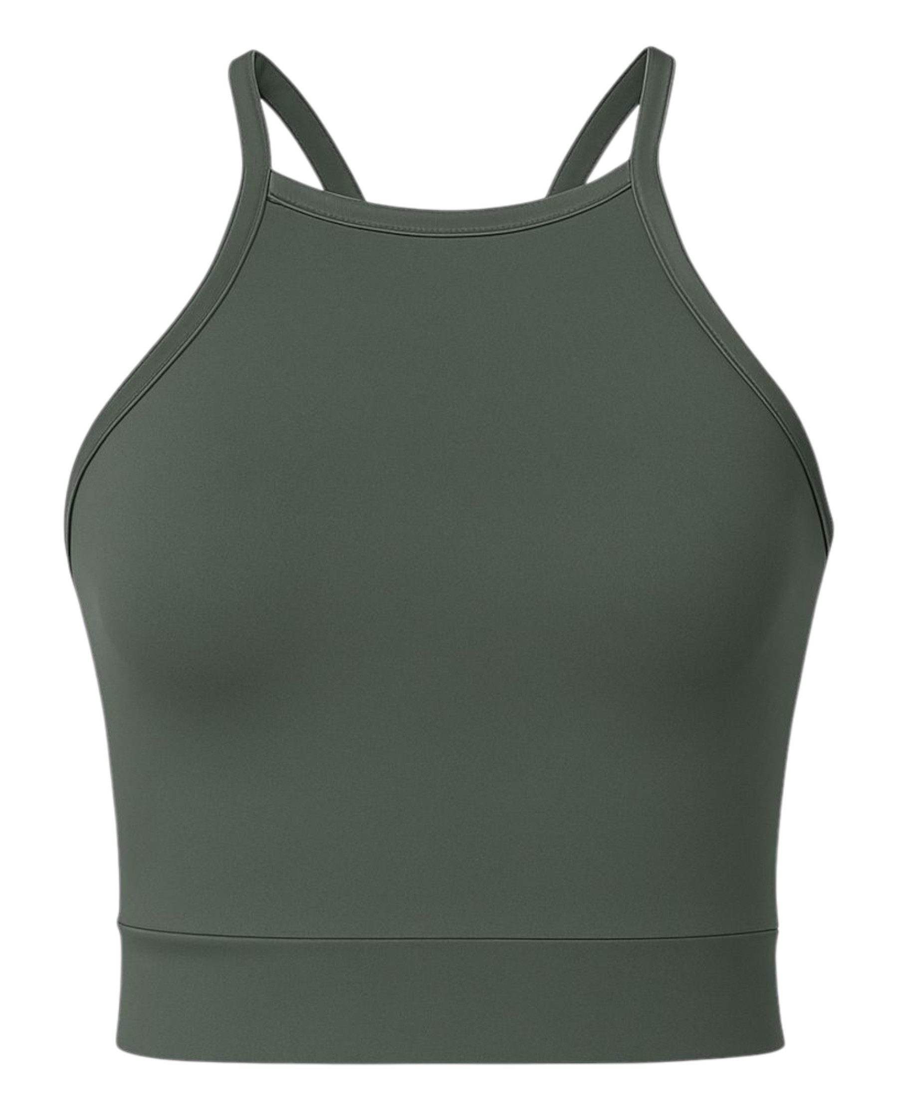 Crop-Top mit Soft-Pads und Racerback aus Scuba Stoff – Sport-Top