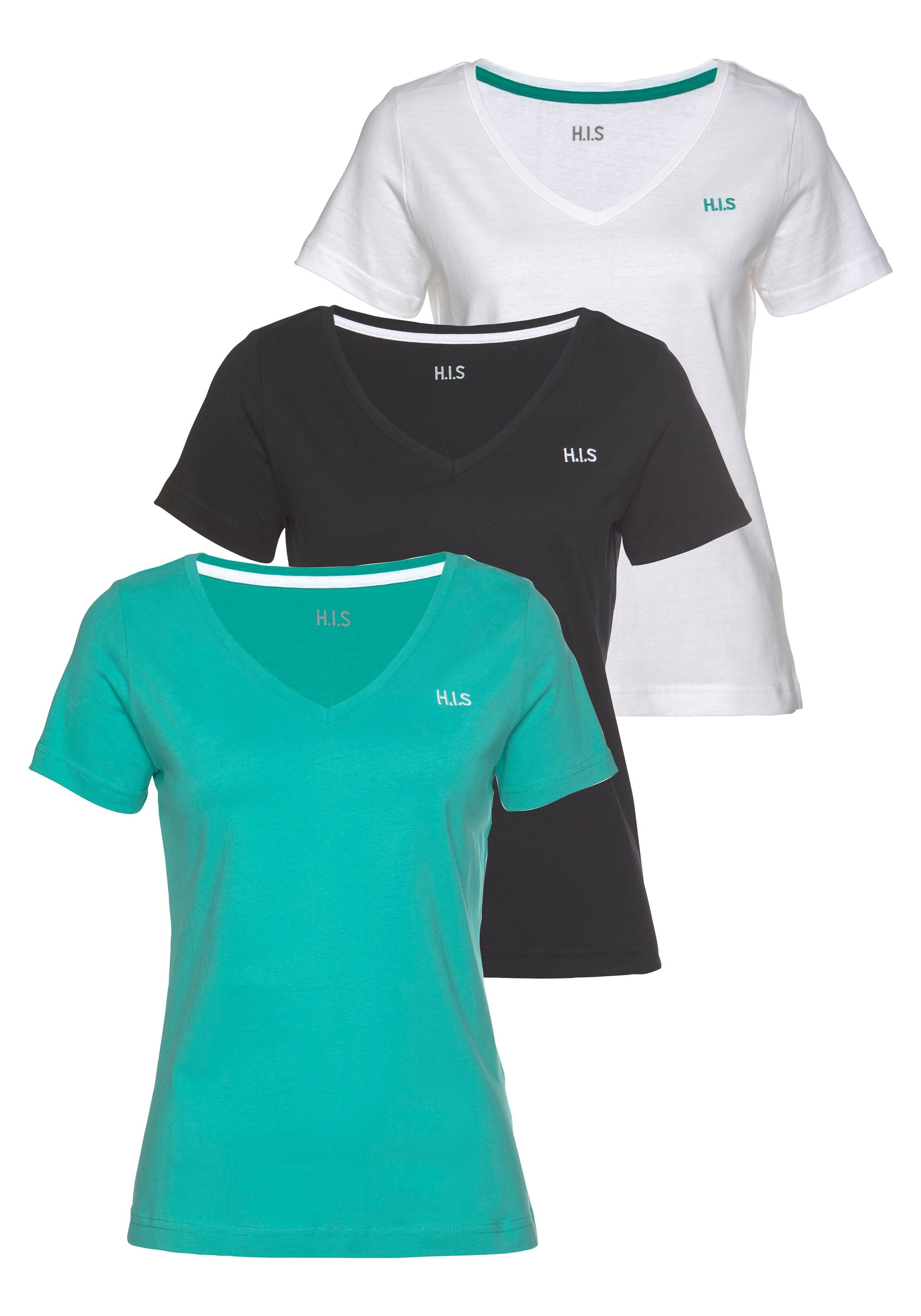 H.I.S T-Shirt Essential-Basics (Spar-Set, 3er-Pack)