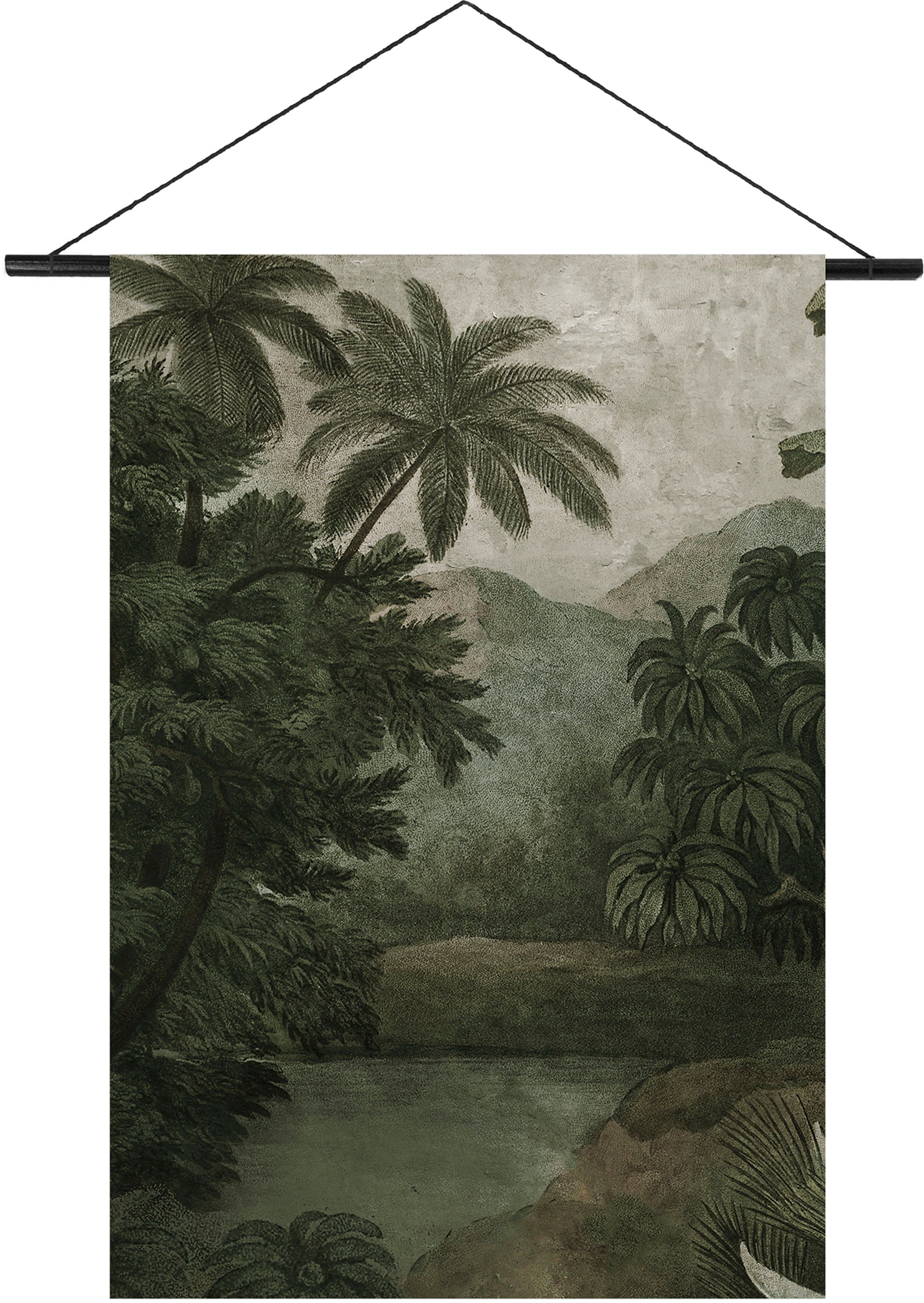 Art for the home Kunstdruck Dschungel, (1 St), Textilposter 100x150cm