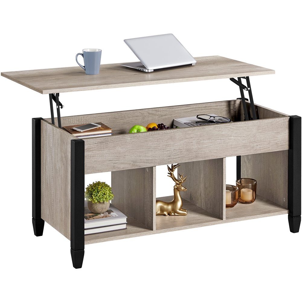 Yaheetech Couchtisch Höhenverstellbarer Sofatisch, Kaffeetisch mit günstig online kaufen