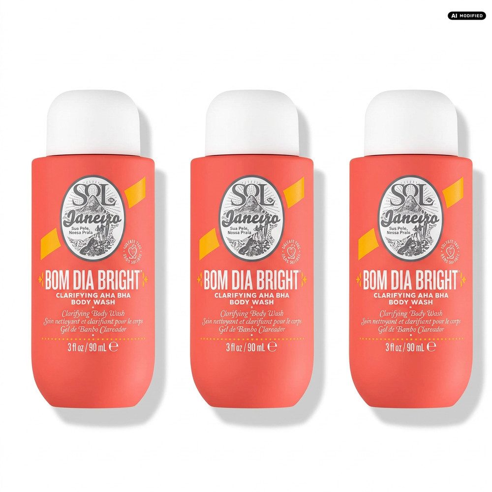 Sol de Janeiro Körperpflegemittel Sol de Janeiro Bom Dia Bright Body Wash 3er Set, Praktisches Vorrats-Set mit drei identischen Duschgels