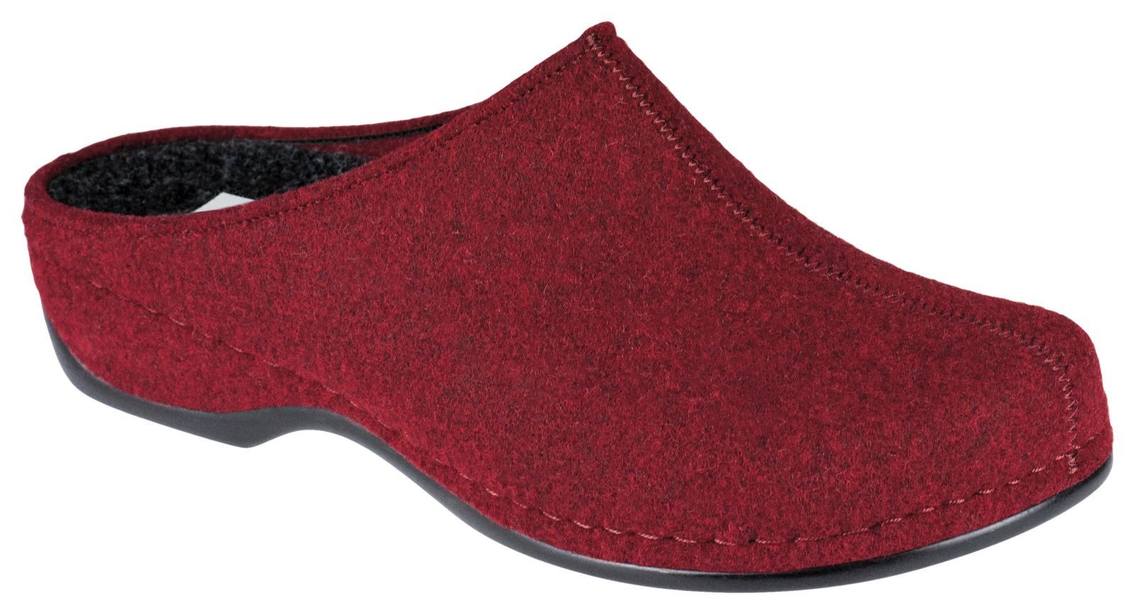 BERKEMANN Berkemann Damen Filzpantoffel FLORINA 01025-258 dunkelrot Hausschuh