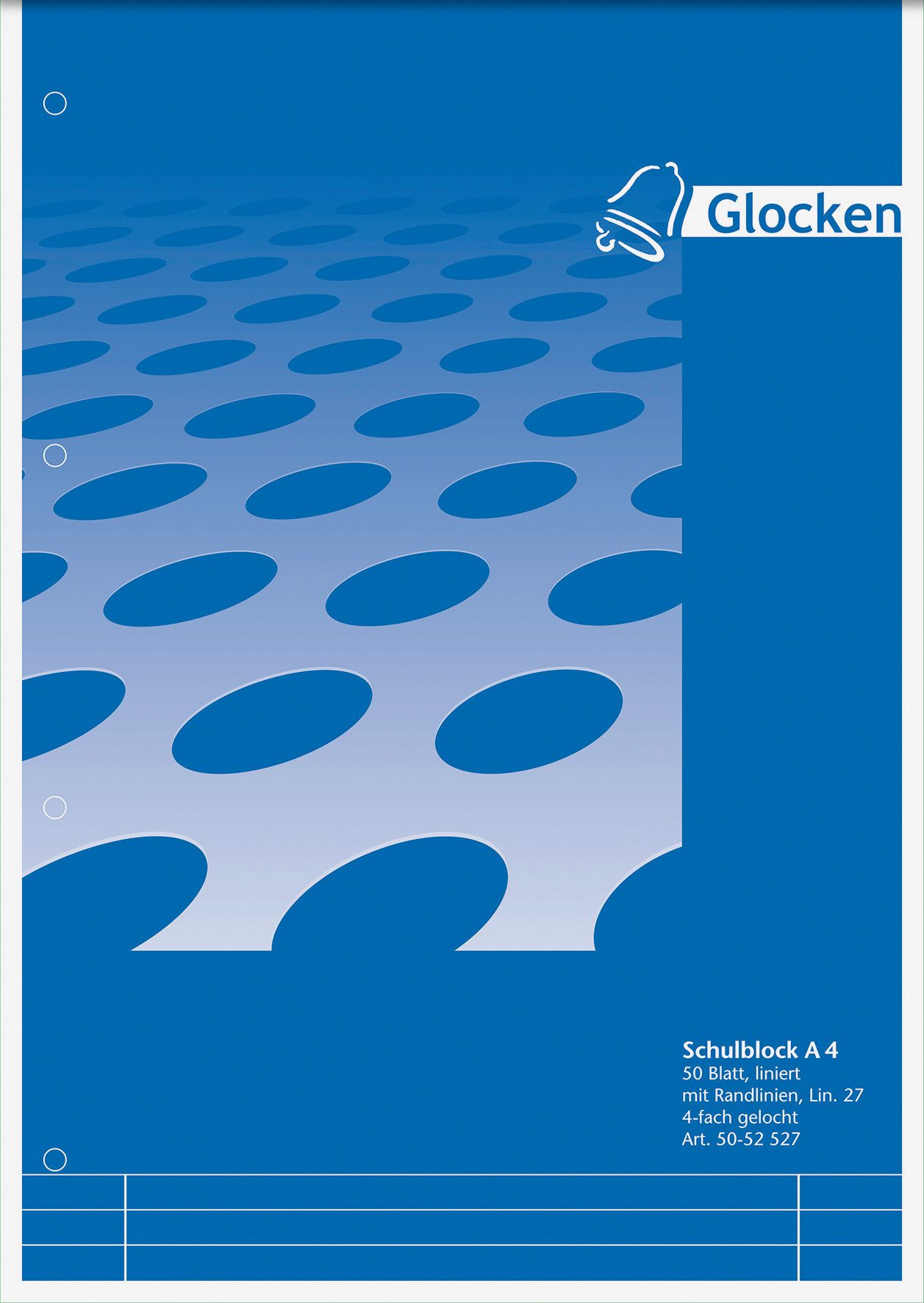 GLOCKEN Schulheft Glocken Schulblock A4 Lineatur 27 50Bl
