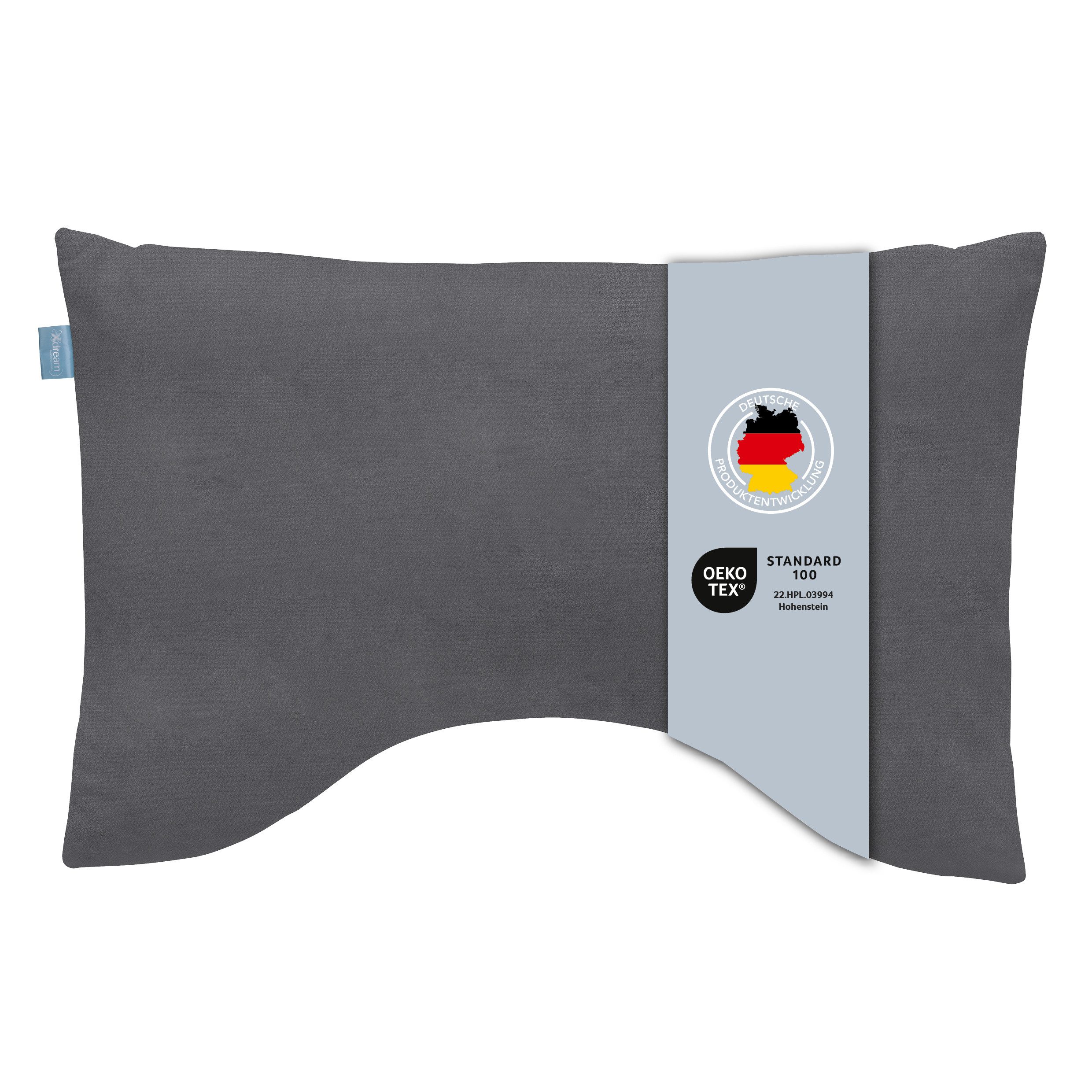 Nackenstützkissen Visco Comfort, ergonomisches Nackenkissen mit Memory Effekt