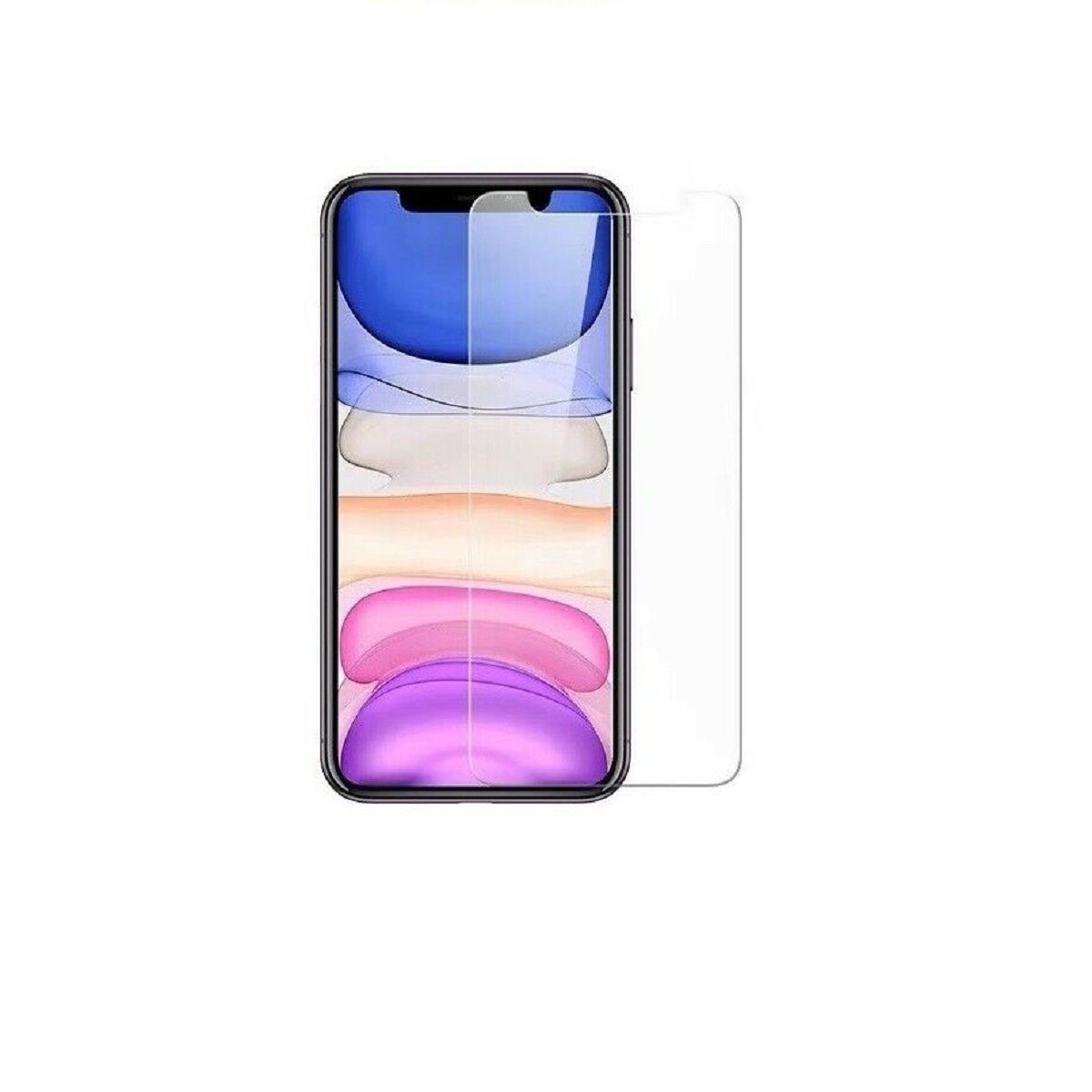Ventarent Schutzfolie Panzerfolie für Apple iPhone 11, (Displayschutz 9H Härtegrad, 2-St., + Reinigungsset), Displayfolie Schutzfolie 2 Stück für iPhone 11, XR