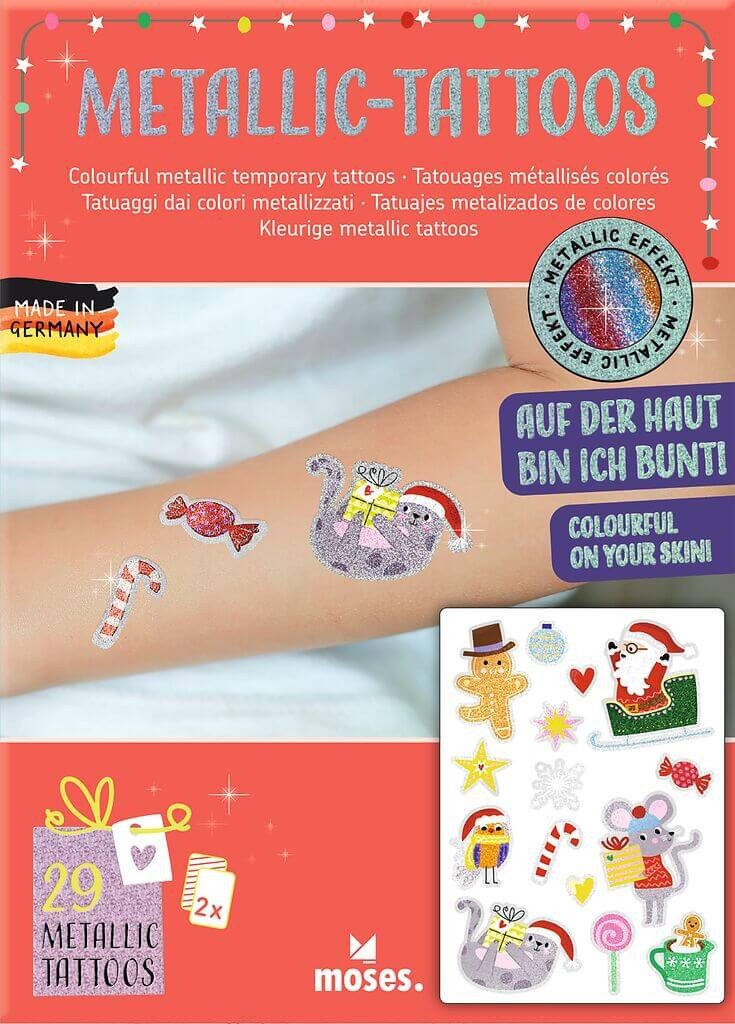 moses Adventskalender Metallic-Tattoos Weihnachtszauber – Moses