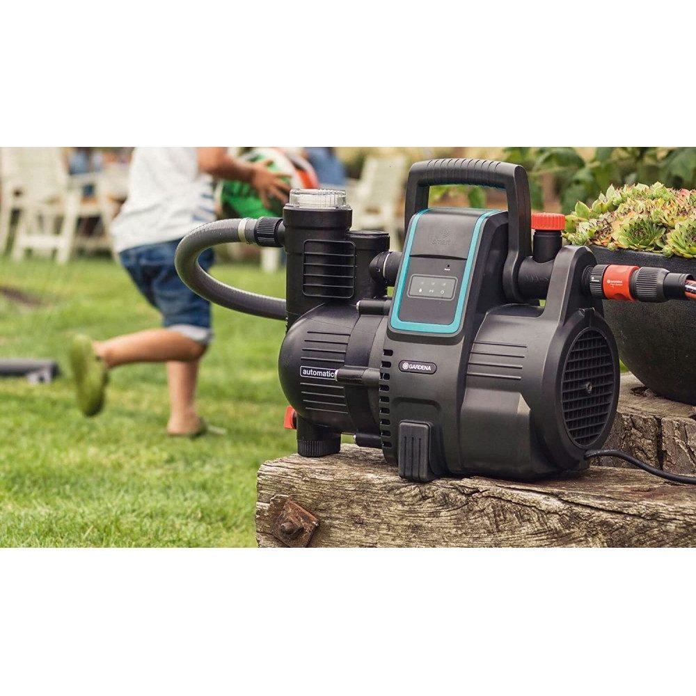 GARDENA Bewässerungssteuerung Gardena smart Haus- & Gartenautomat Elektro-Hauswasserautomat, Integrierter Trockenlaufschutz