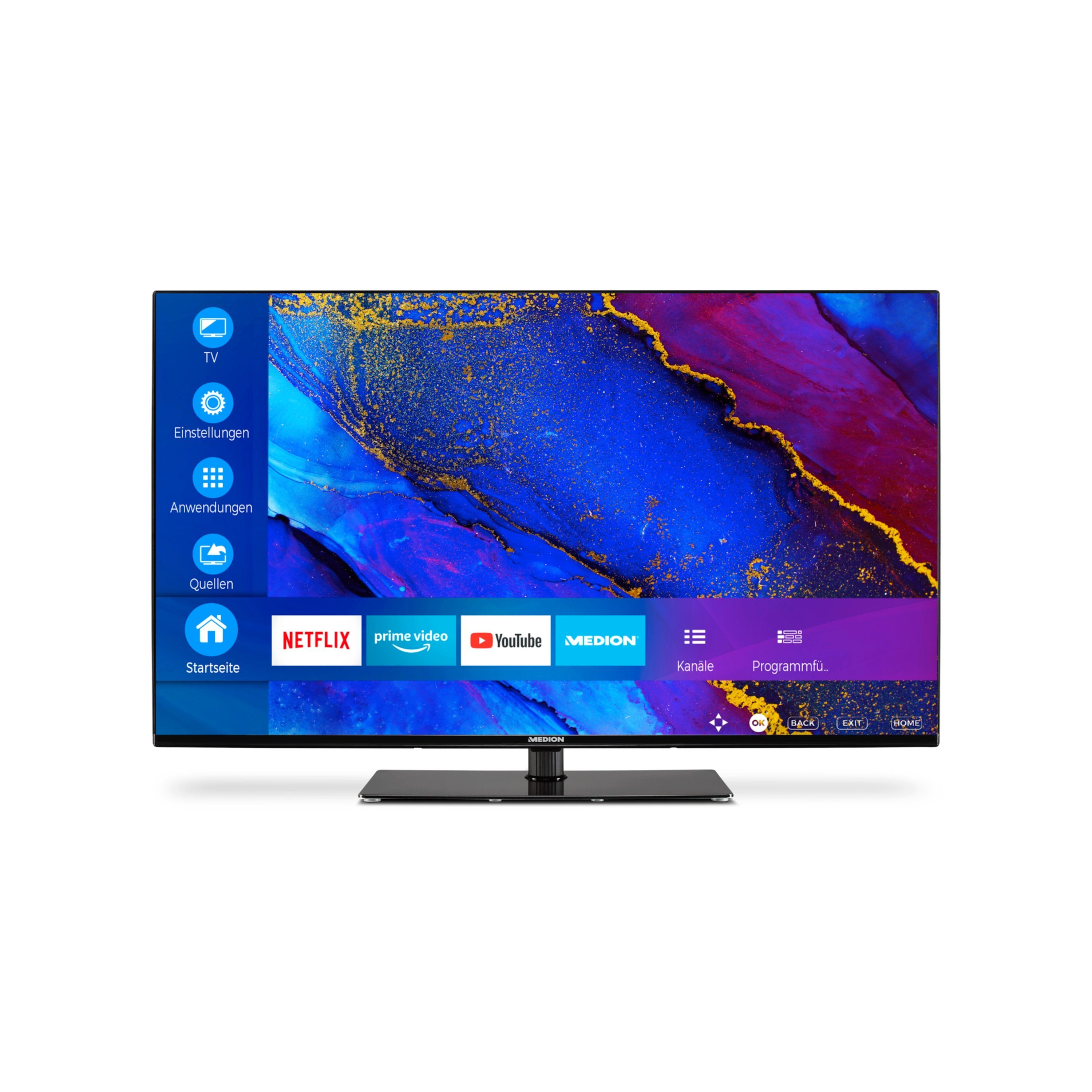Zoll, 60Hz, MD31945) Ultra LCD-LED MD31945 cm/42.5 (108 Medion® 4K Fernseher HD, Smart-TV,