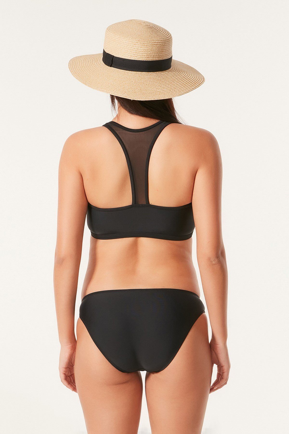 C&CITY Triangel-Bikini Transparentes Bikini-Set