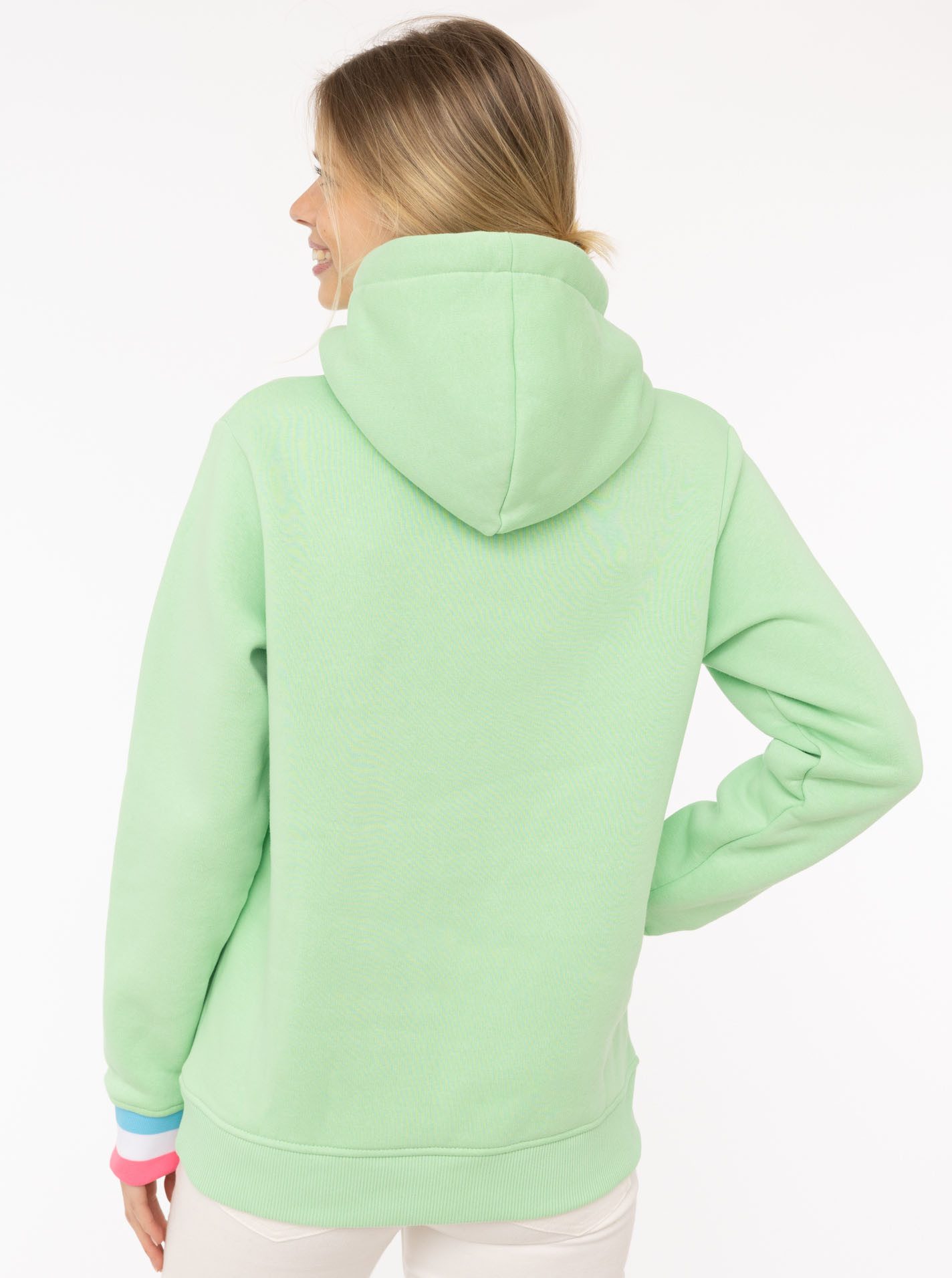 Zwillingsherz Hoodie "Rahel" mit "MOIN" und Anker Stickerei, kontrastfarbig günstig online kaufen