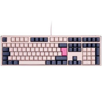 Ducky One 3 Fuji Gaming-Tastatur (MX-Red, DE-Layout QWERTZ, Pink / Blau)