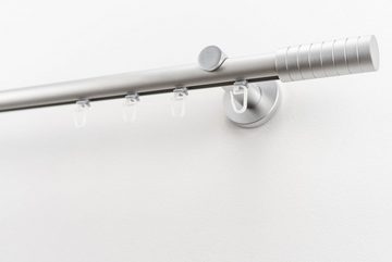 Gardinenstange EASY, GARESA, Ø 20 mm, 1-läufig, Wunschmaßlänge, mit Bohren, verschraubt, Aluminium